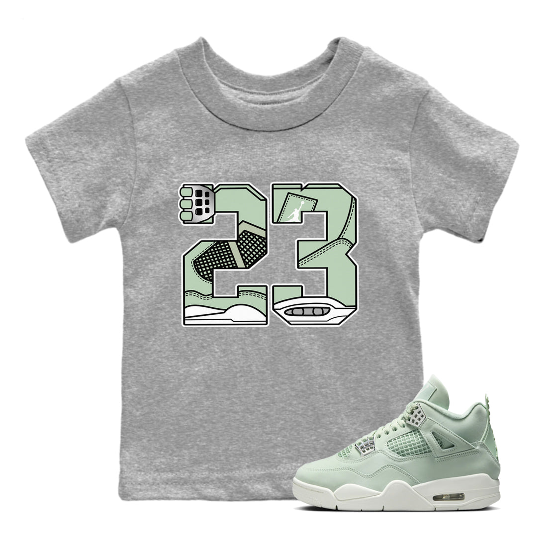 23 snkmatch Tees Kids - Air Jordan 4 Abundance
