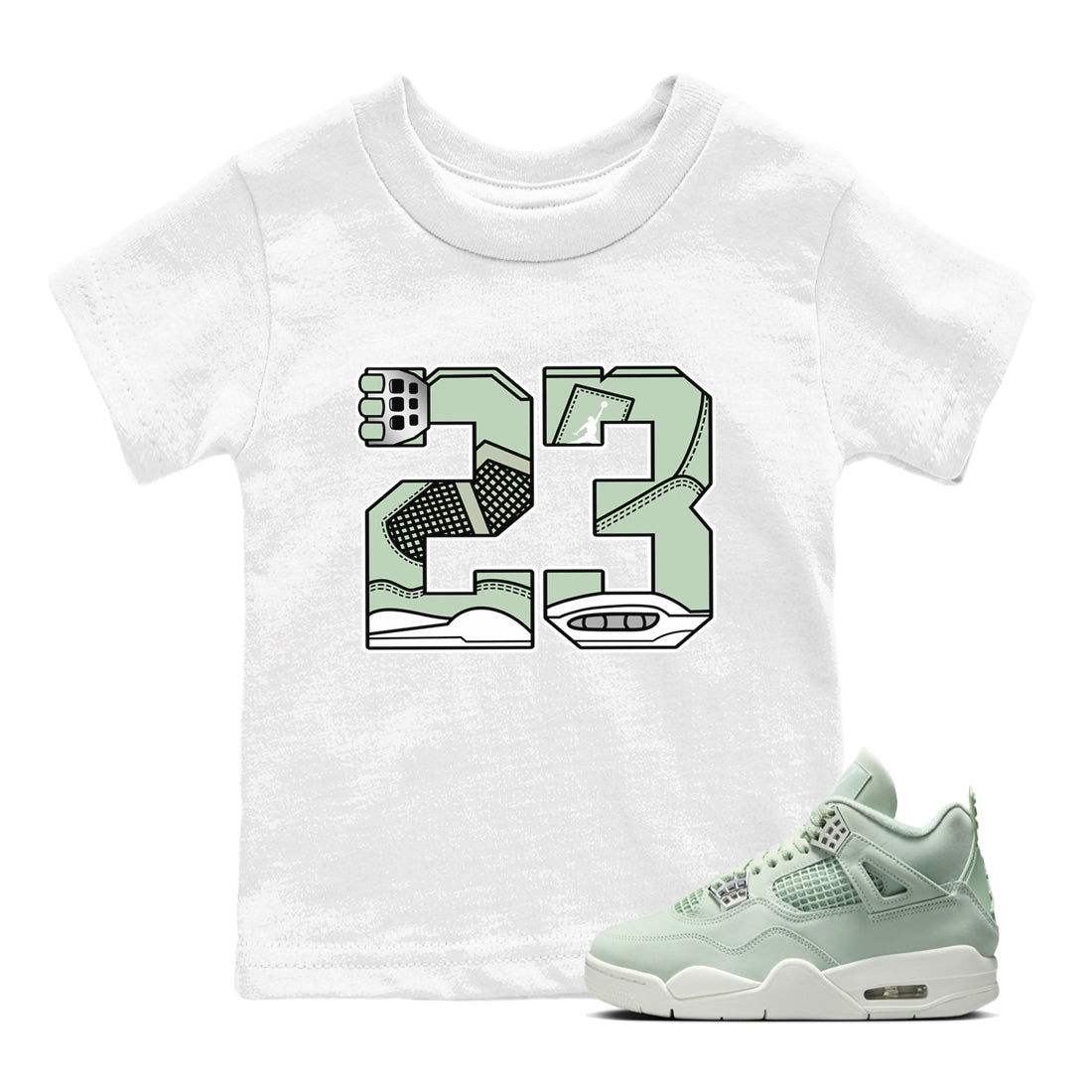 23 snkmatch Tees Kids - Air Jordan 4 Abundance
