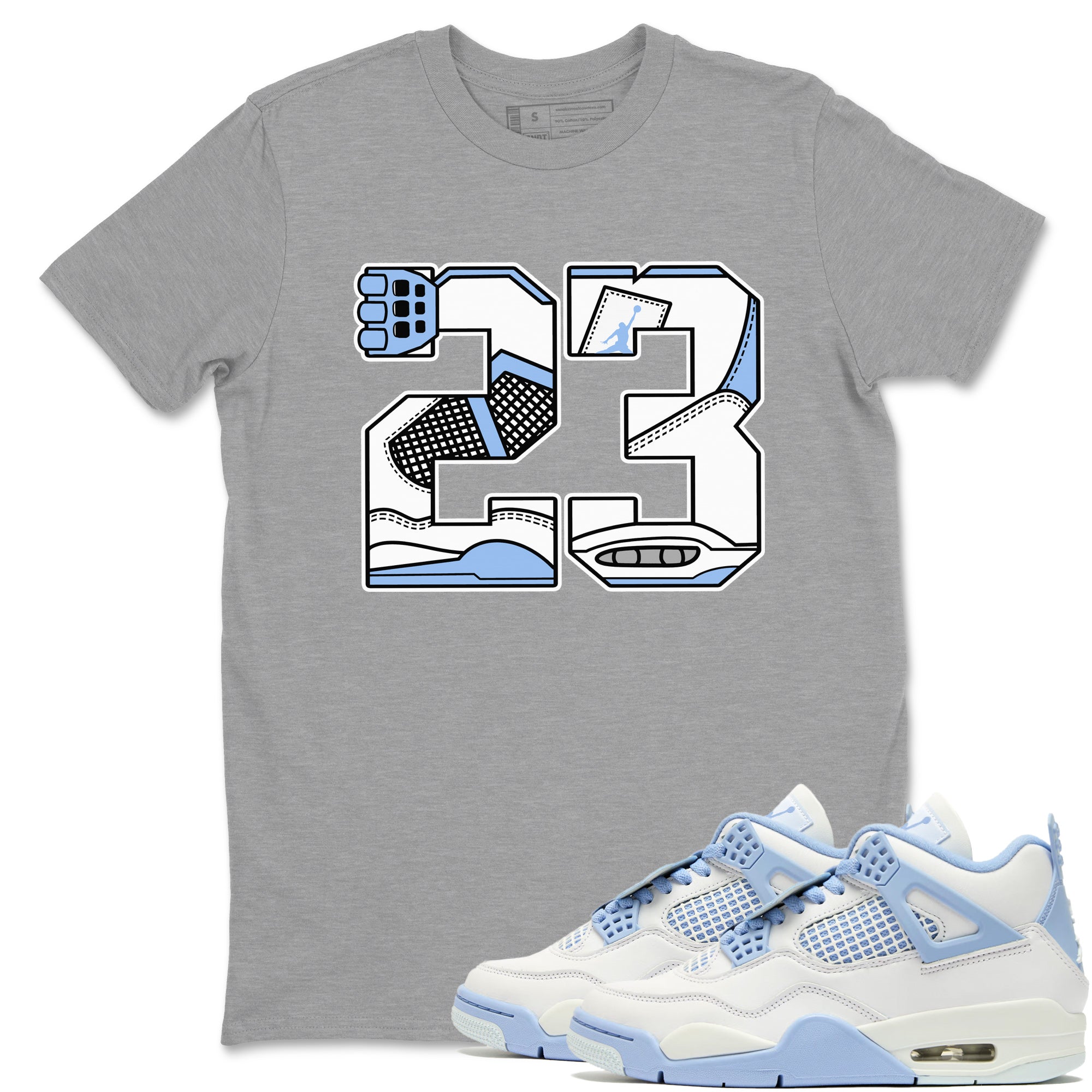 23 snkmatch Tees - Air Jordan 4 Aluminum