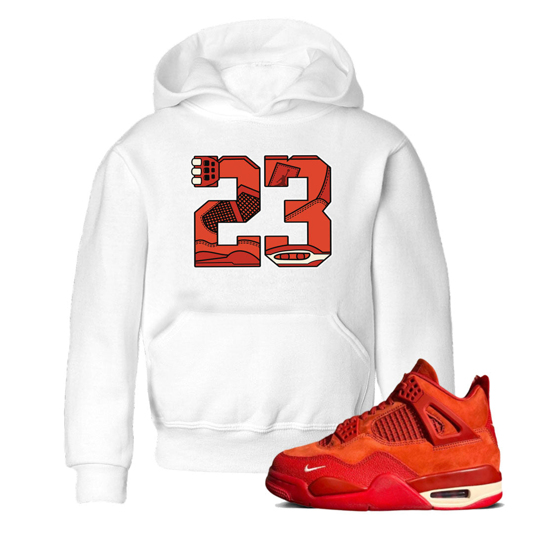 23 snkmatch Tees Kids - Air Jordan 4 Brick By Brick