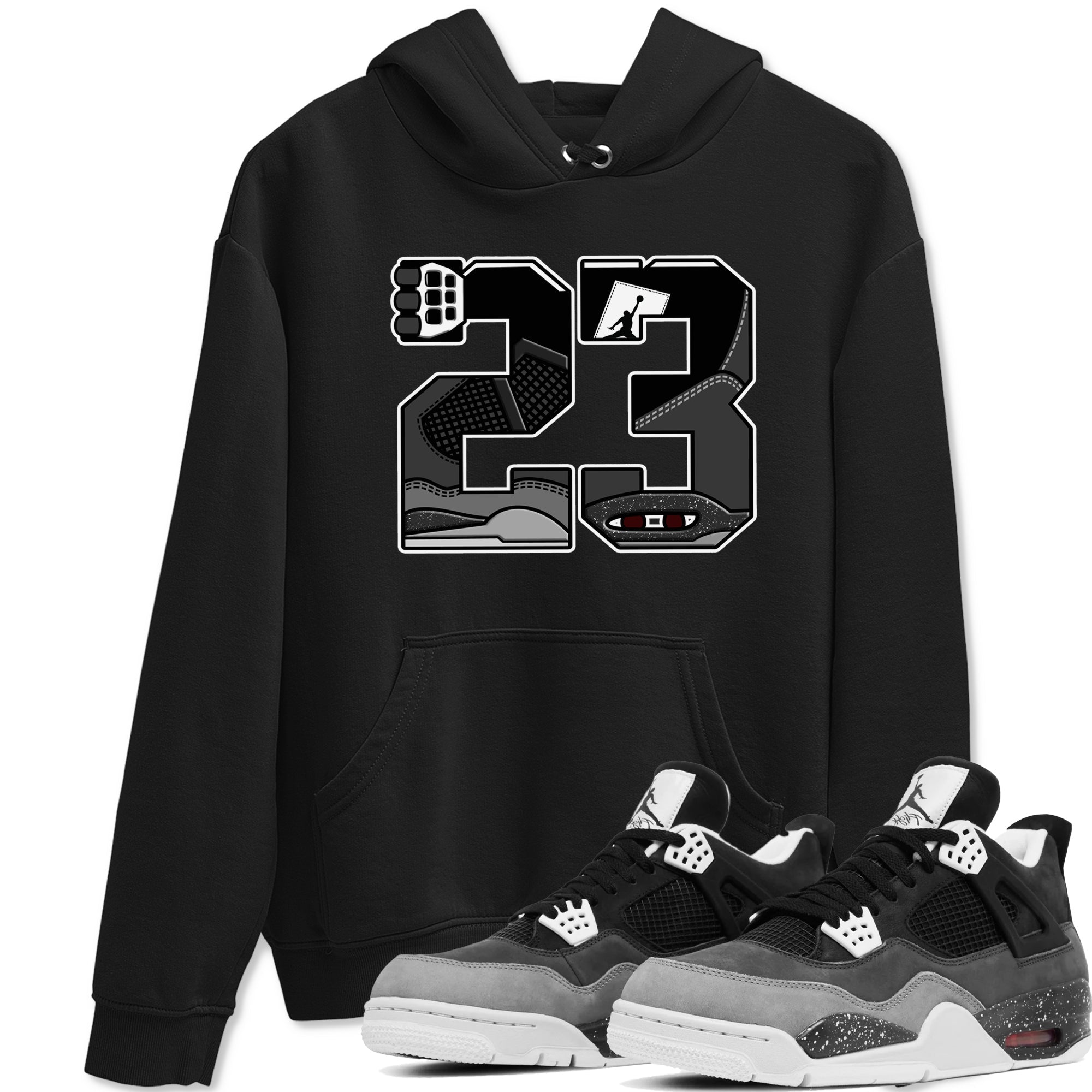 23 snkmatch Tees - Air Jordan 4 Fear