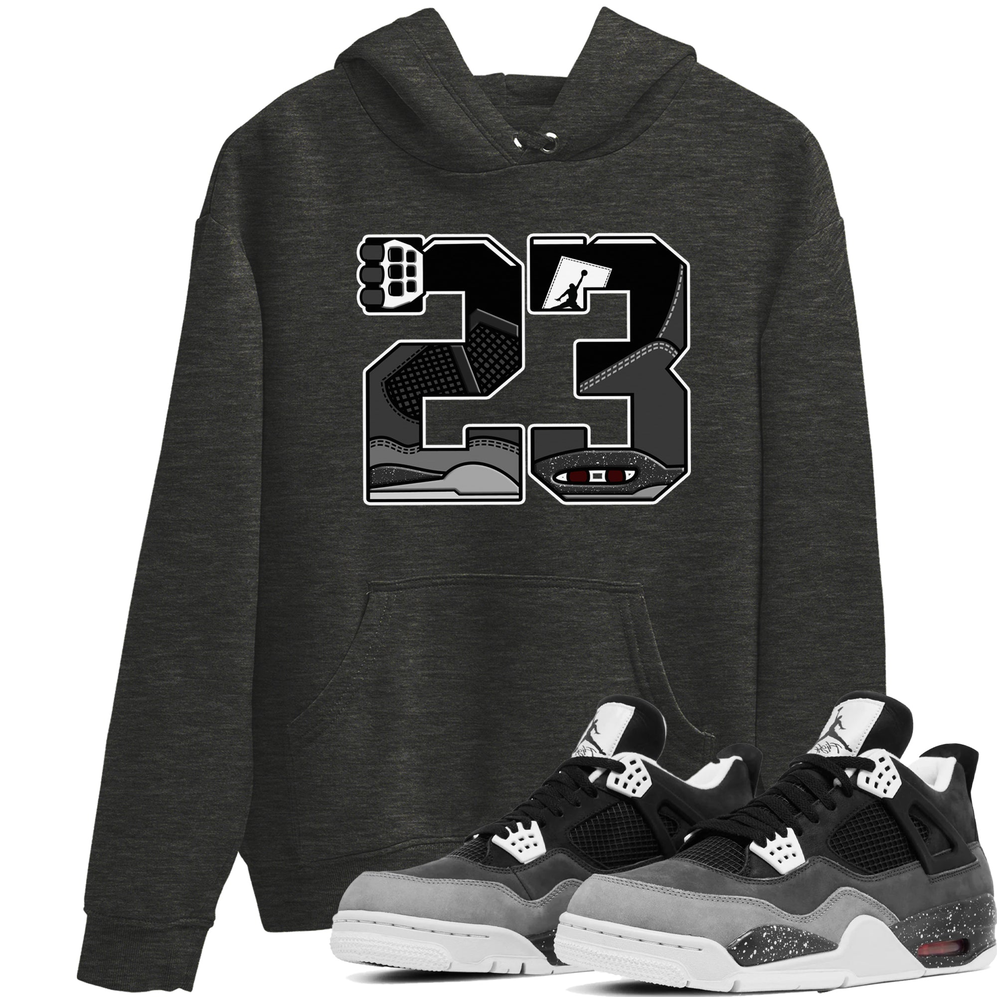 23 snkmatch Tees - Air Jordan 4 Fear
