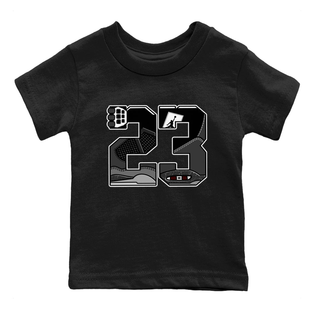 23 snkmatch Tees Kids - Air Jordan 4 Fear