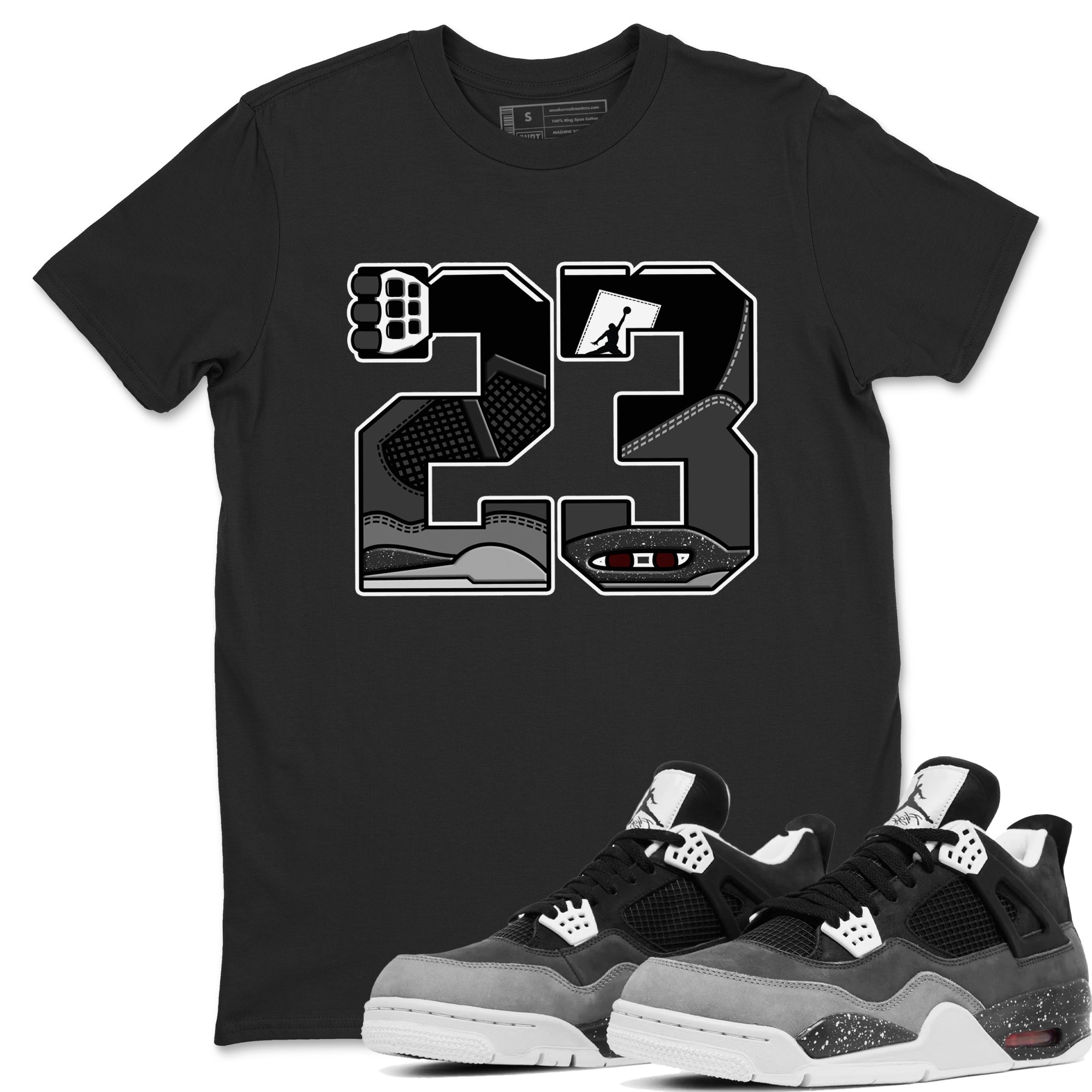 23 snkmatch Tees - Air Jordan 4 Fear