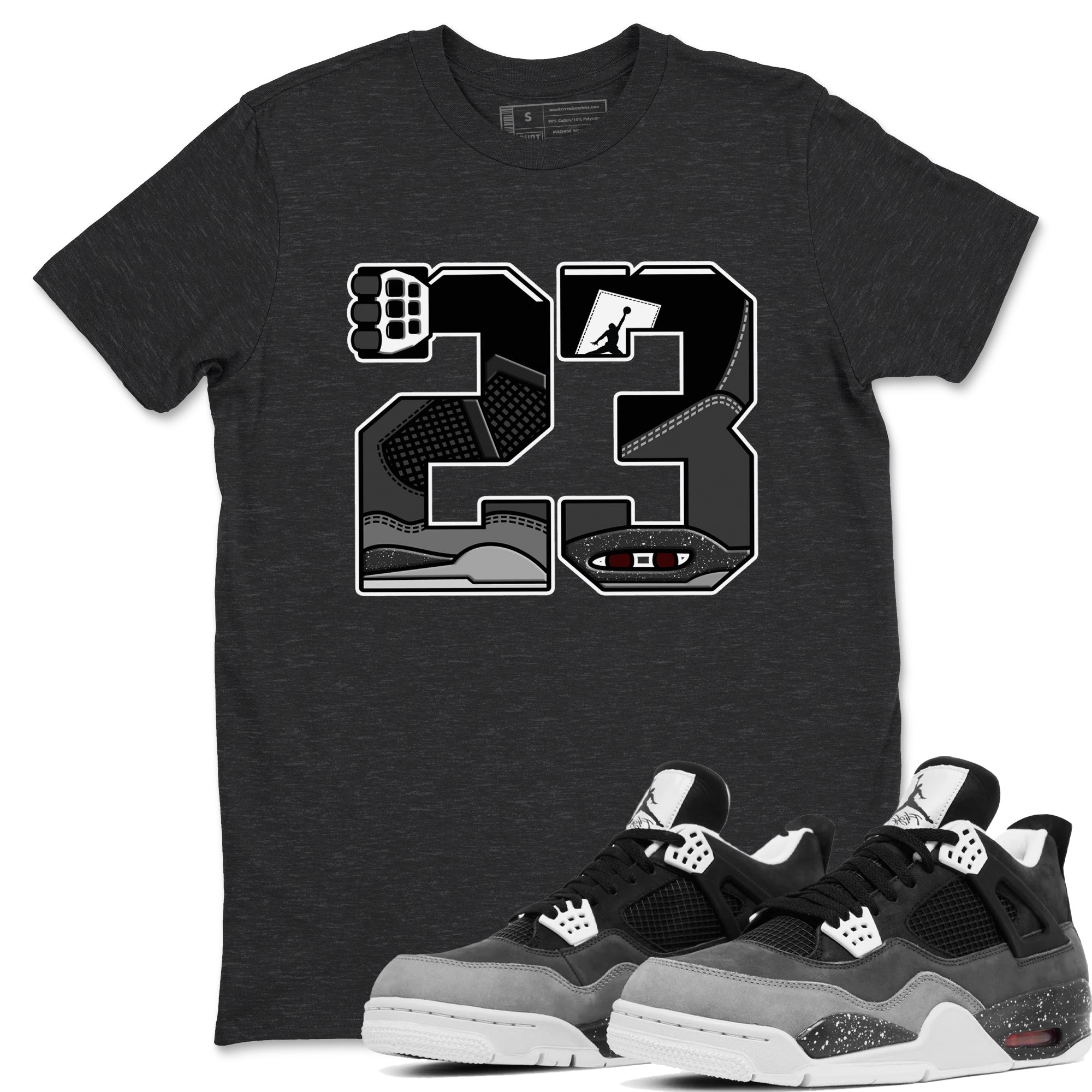 23 snkmatch Tees - Air Jordan 4 Fear