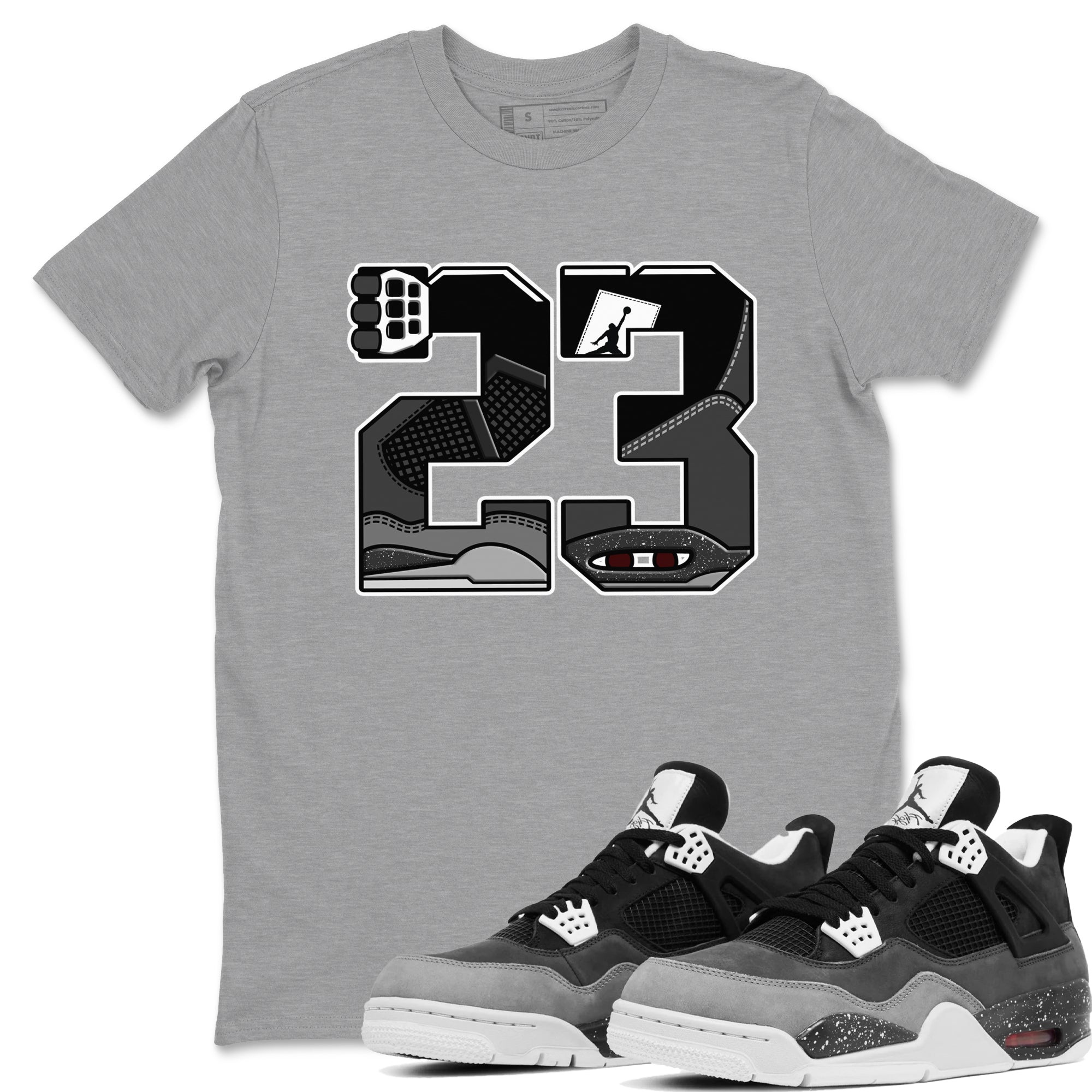 23 snkmatch Tees - Air Jordan 4 Fear