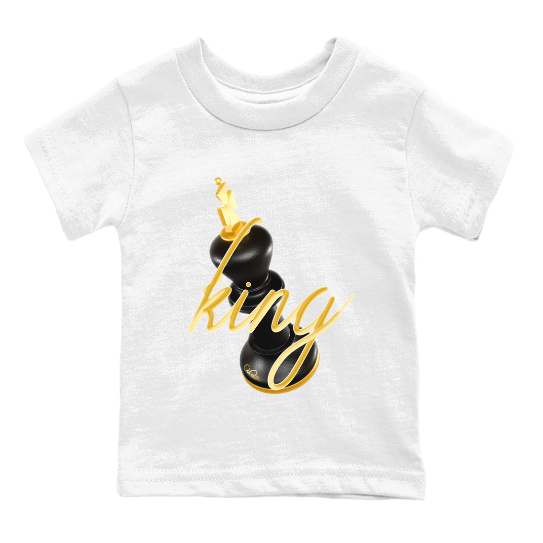 3D King snkmatch Tees Kids - Air Jordan 1 Black Metallic Gold