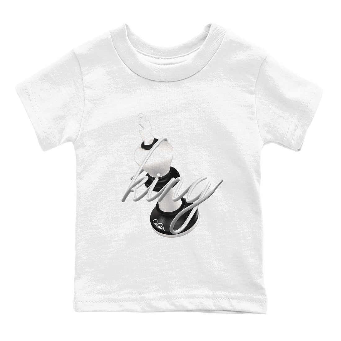3D King snkmatch Tees Kids - Air Jordan 1 Black White