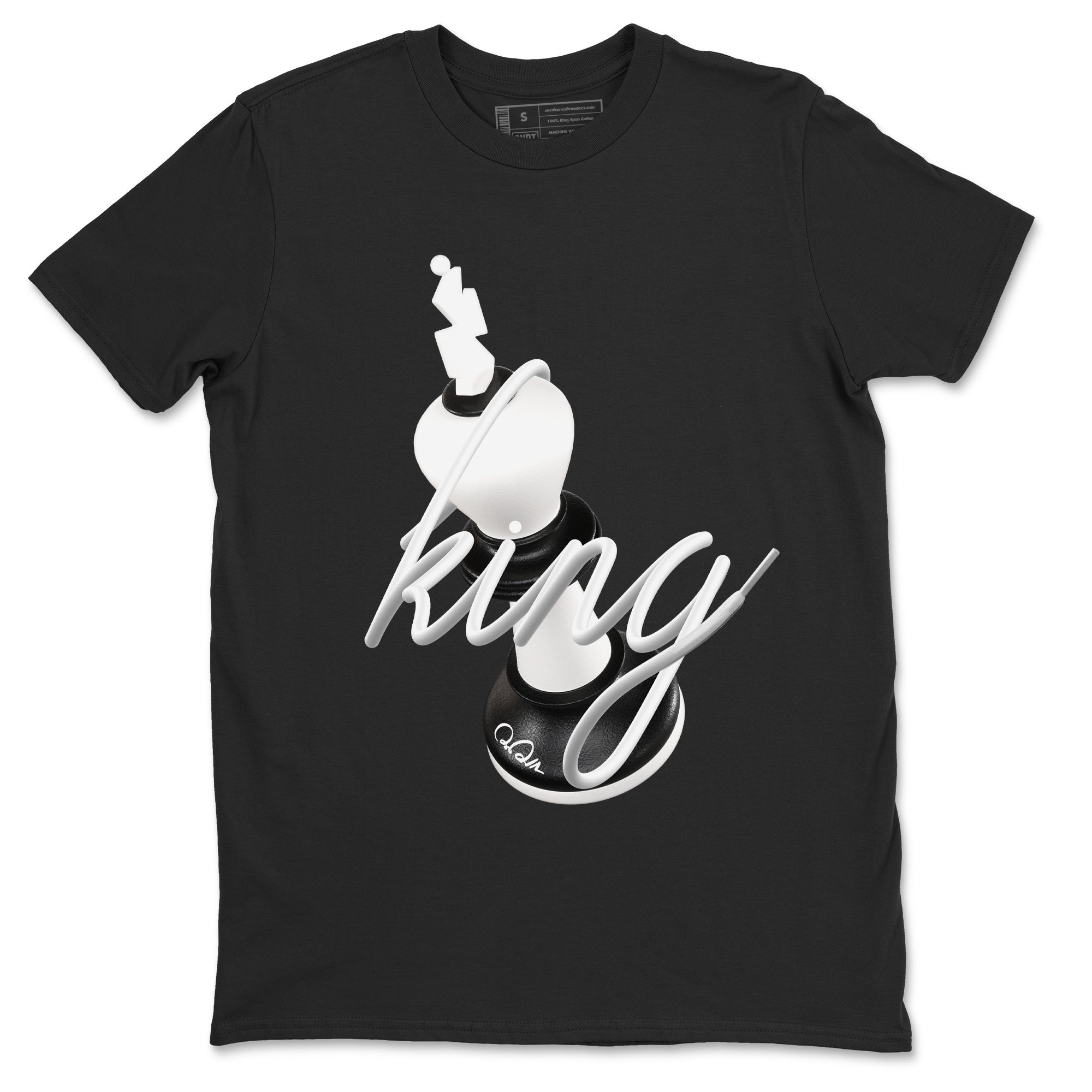 3D King snkmatch Tees - Air Jordan 1 Black White