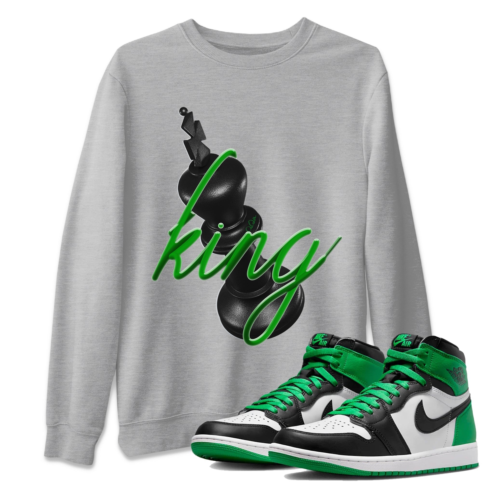 3D King Unisex Tops - Air Jordan 1 Celtics