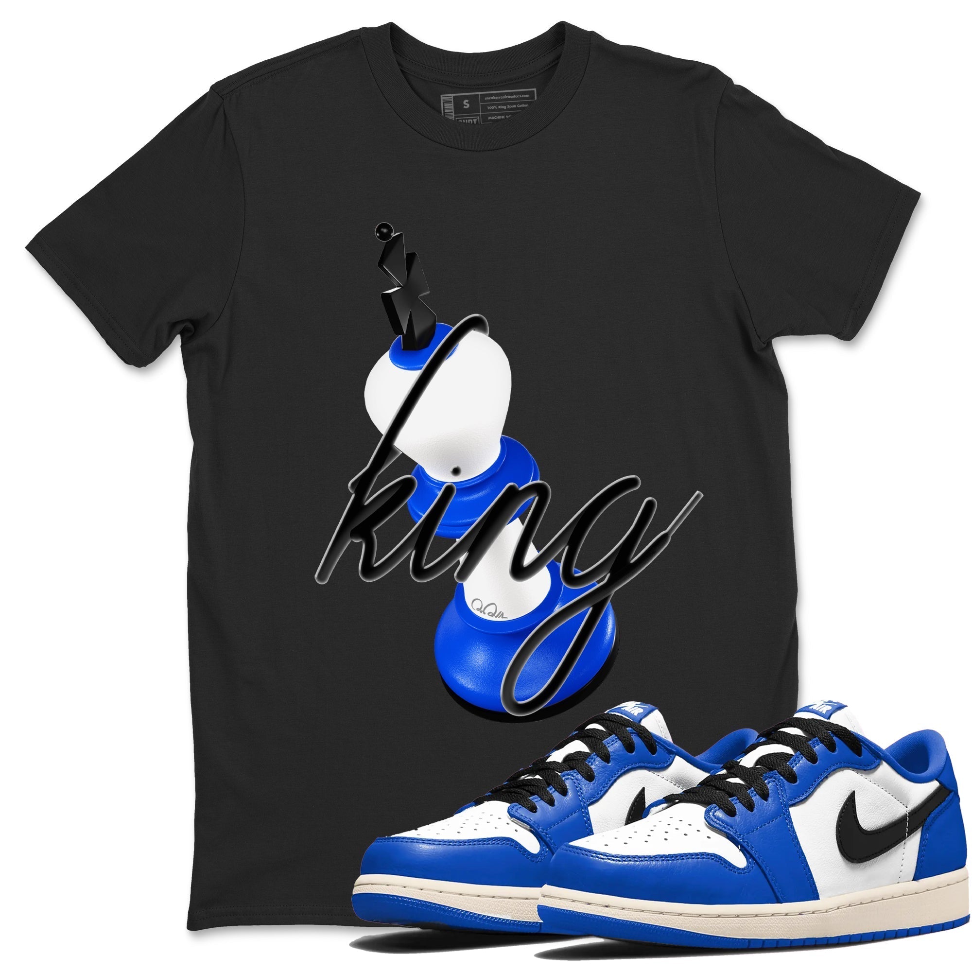 3D King snkmatch Tees - Air Jordan 1 Game Royal