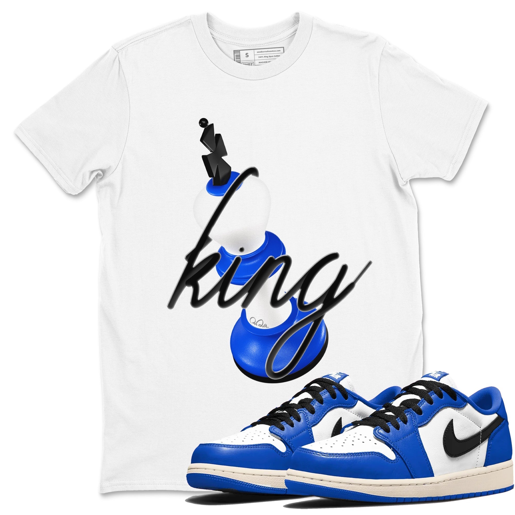 3D King snkmatch Tees - Air Jordan 1 Game Royal