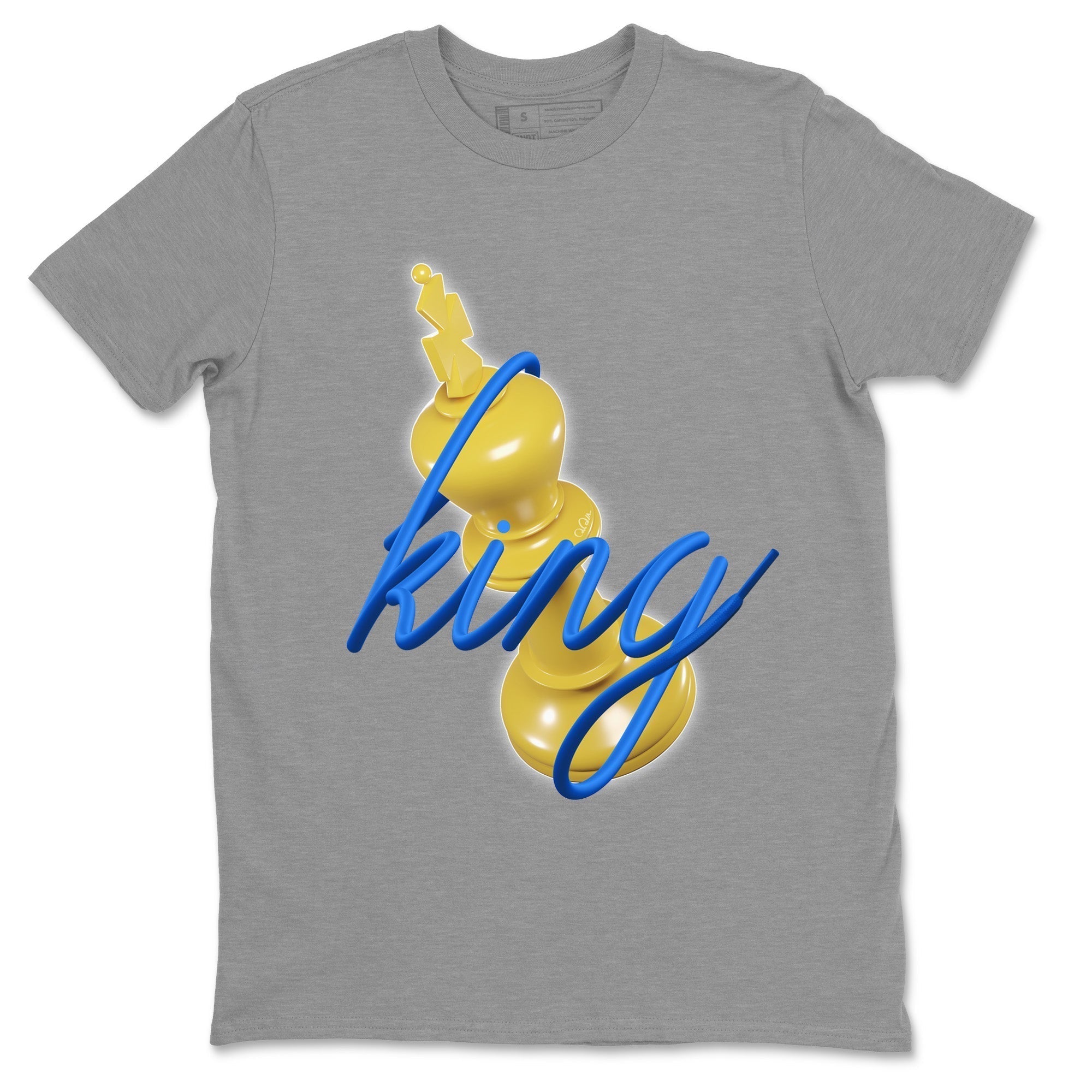 3D King Unisex Tops - Air Jordan 1 Game Royal Varsity Maize