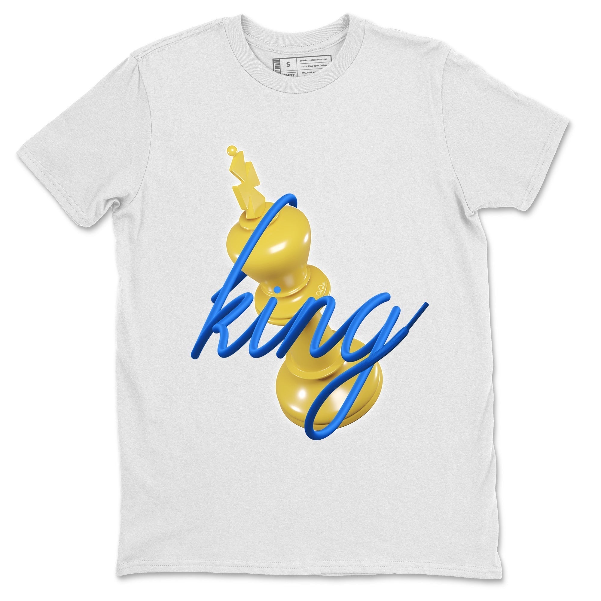 3D King Unisex Tops - Air Jordan 1 Game Royal Varsity Maize