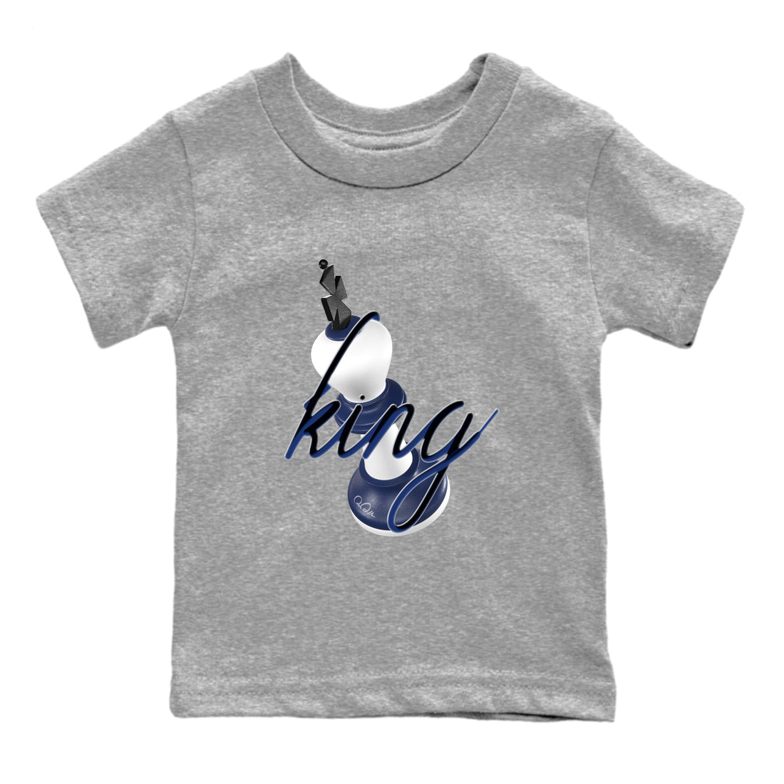 3D King snkmatch Tees Kids - Air Jordan 1 Midnight Navy