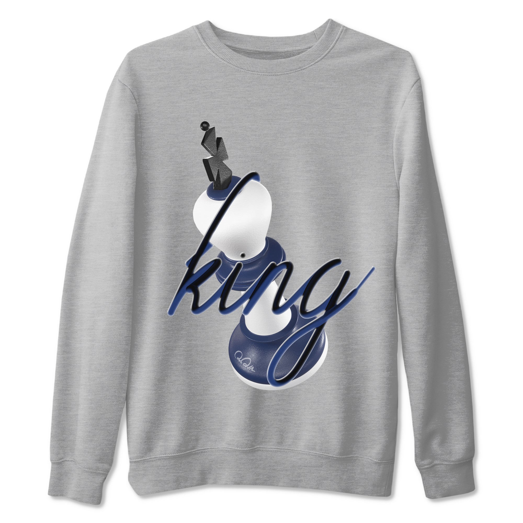 3D King snkmatch Tees - Air Jordan 1 Midnight Navy