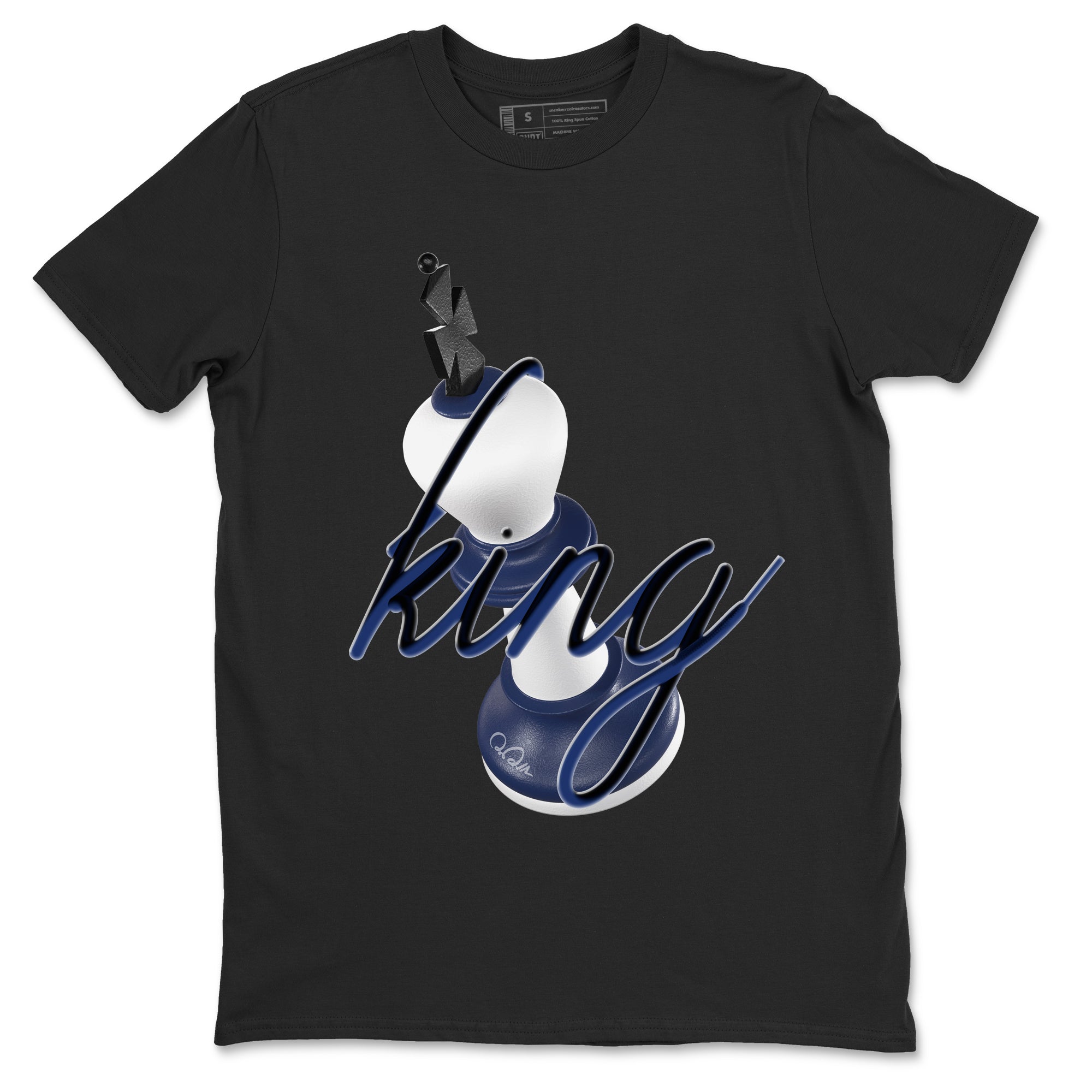 3D King snkmatch Tees - Air Jordan 1 Midnight Navy