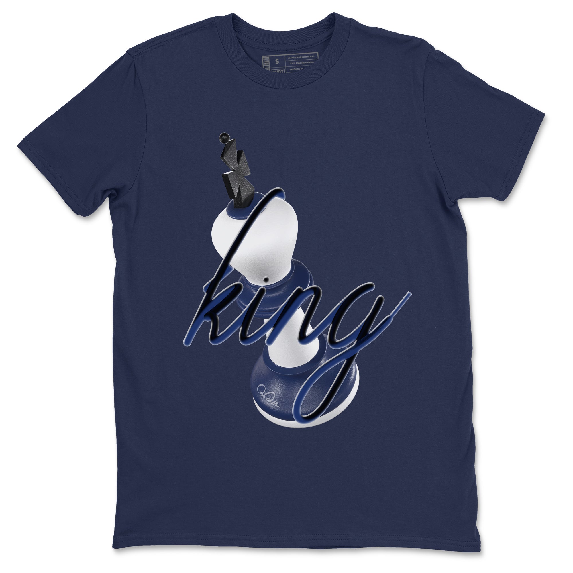 3D King snkmatch Tees - Air Jordan 1 Midnight Navy