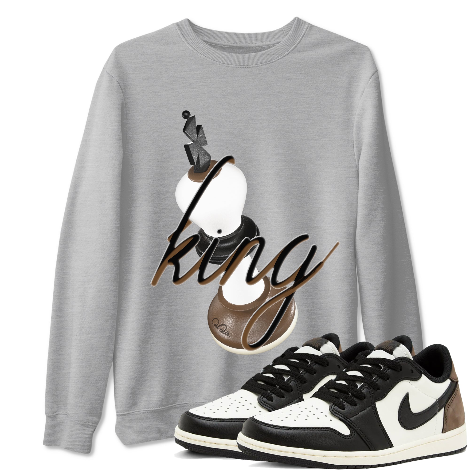 3D King snkmatch Tees - Air Jordan 1 Mocha