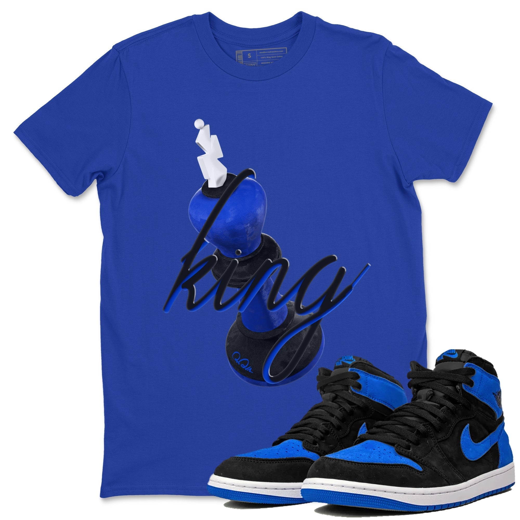3D King snkmatch Tee - Air Jordan 1 Royal Reimagined