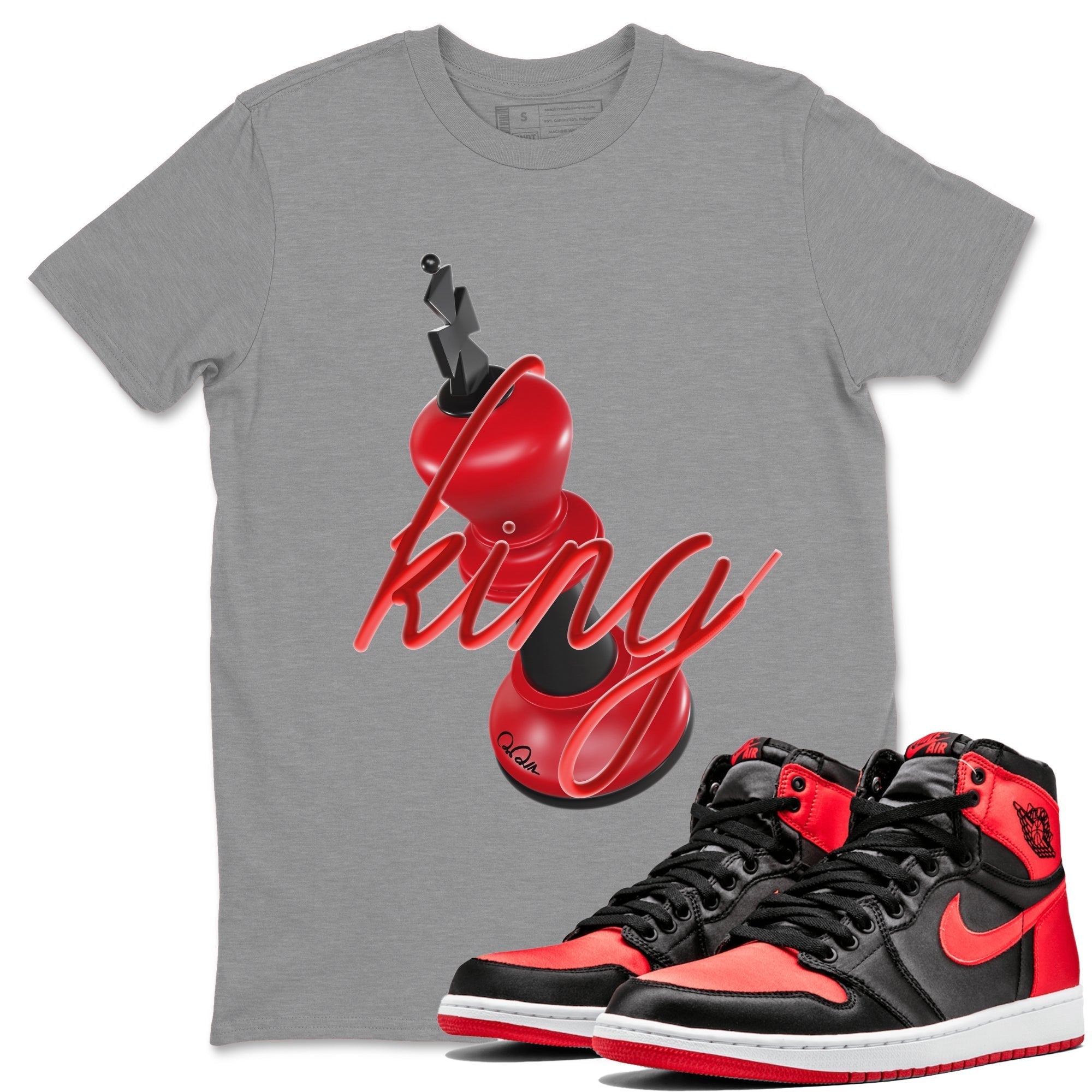 3D King Unisex Tops - Air Jordan 1 Satin Bred