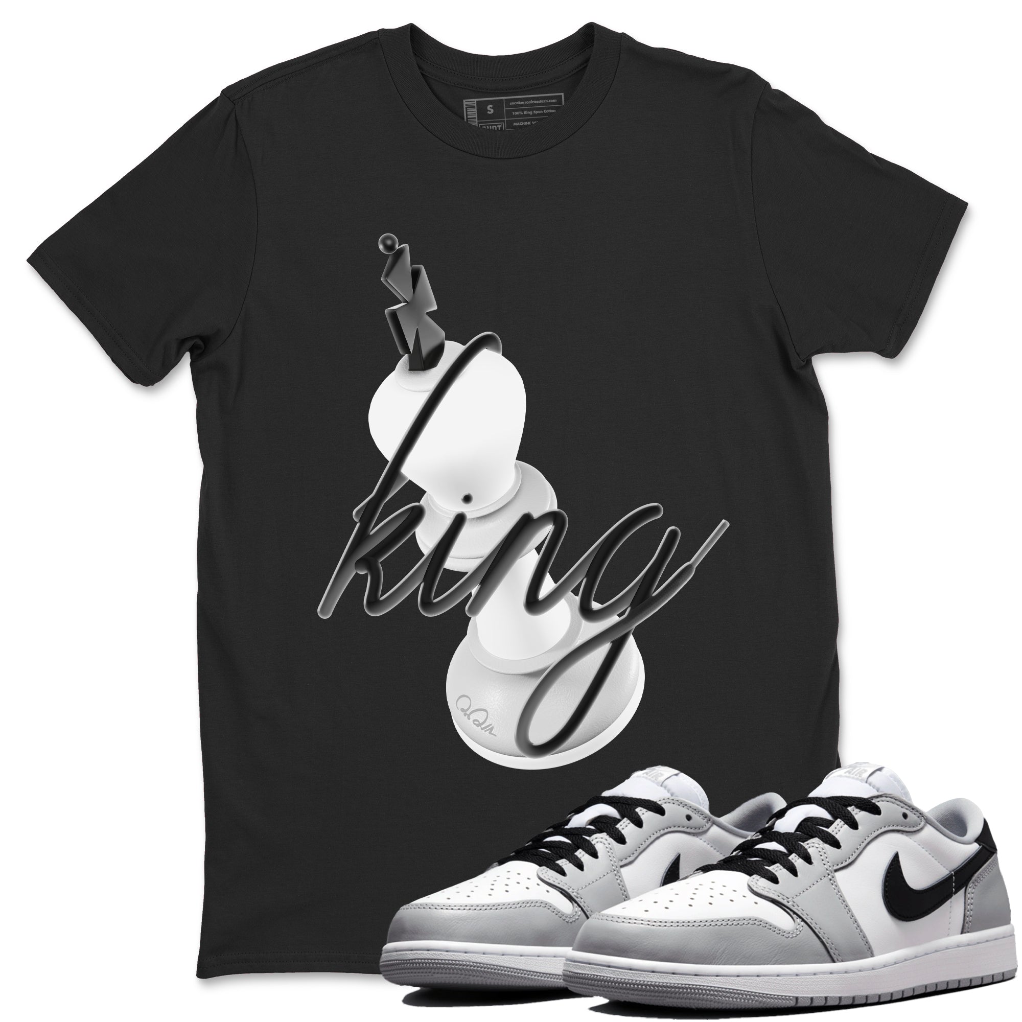 3D King snkmatch Tees - Air Jordan 1 Wolf Grey