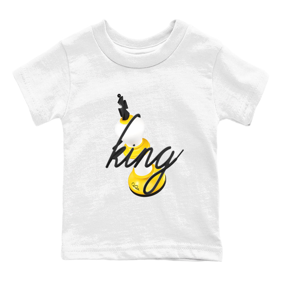 3D King snkmatch Tees Kids - Air Jordan 1 Yellow Ochre