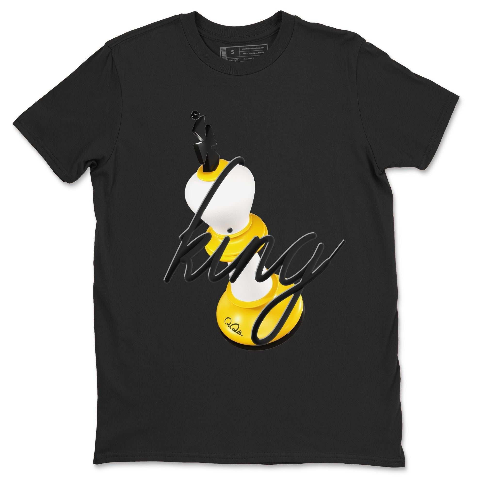 3D King snkmatch Tees - Air Jordan 1 Yellow Ochre