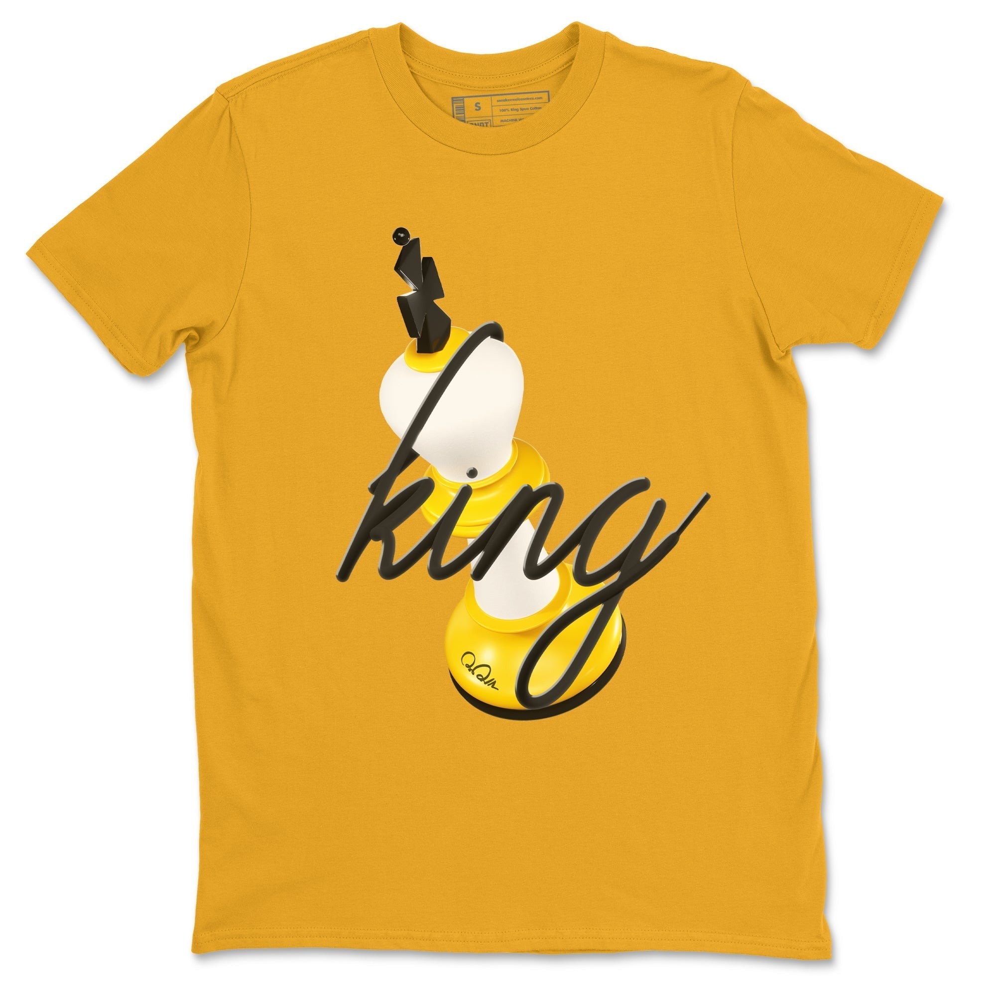 3D King snkmatch Tees - Air Jordan 1 Yellow Ochre
