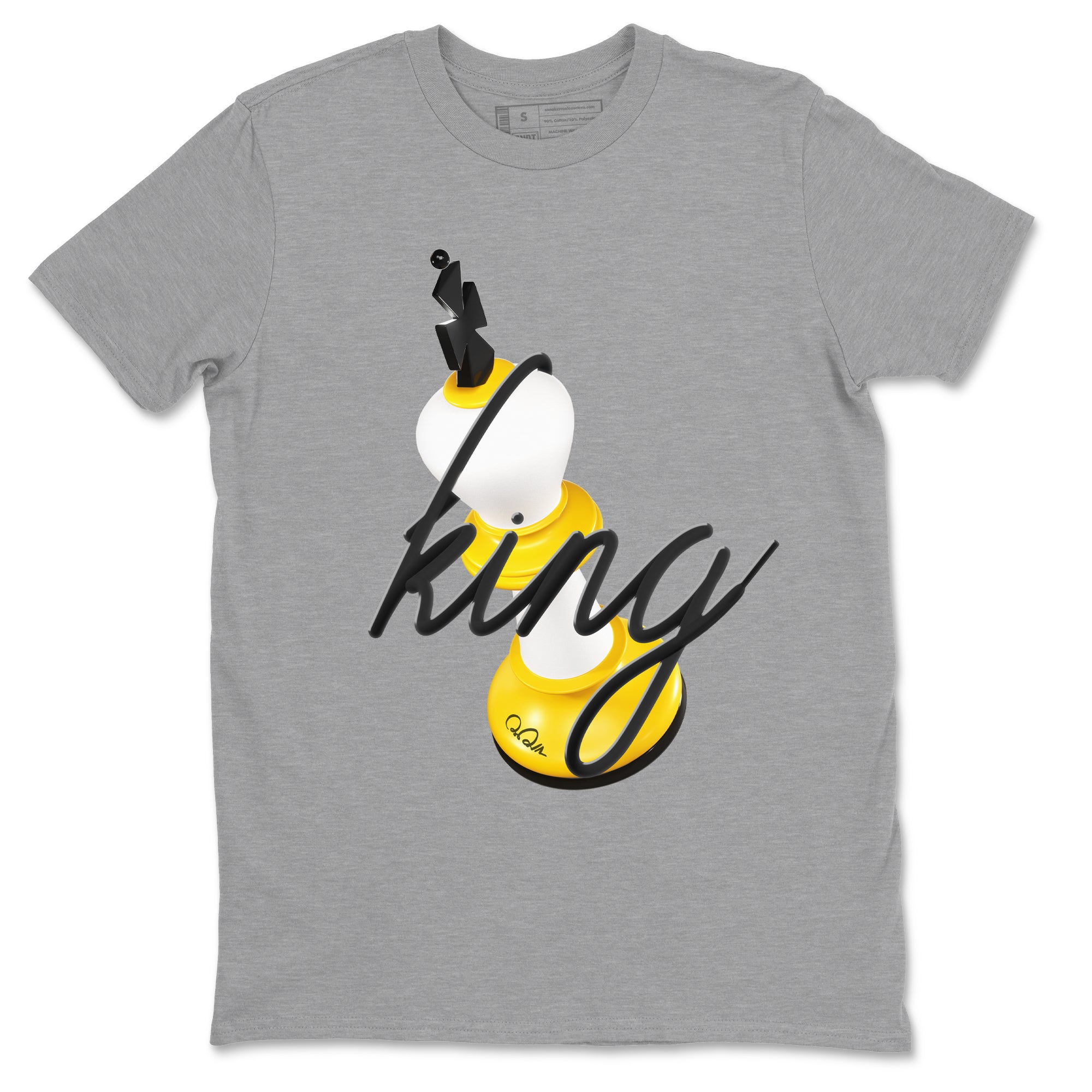 3D King snkmatch Tees - Air Jordan 1 Yellow Ochre