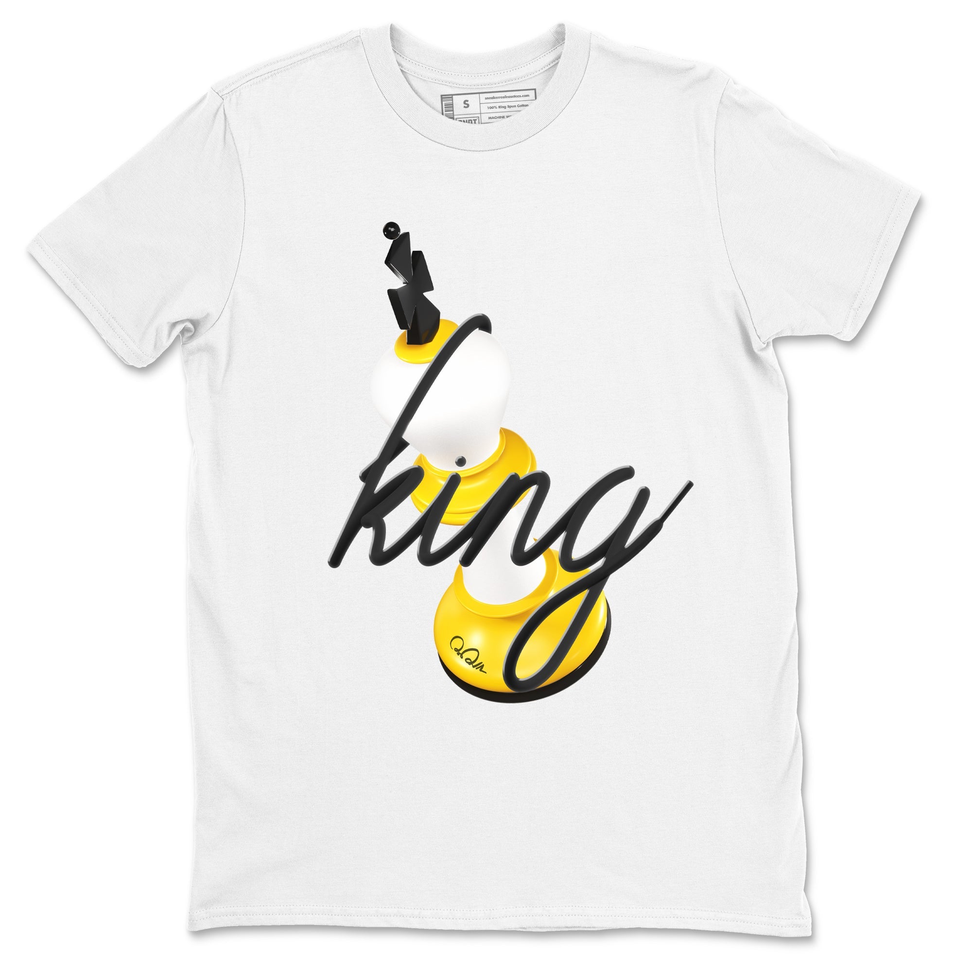 3D King snkmatch Tees - Air Jordan 1 Yellow Ochre