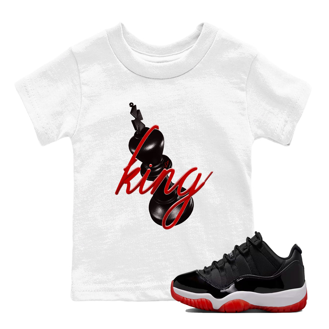 3d King snkmatch Tees Kids - Air Jordan 11 Bred