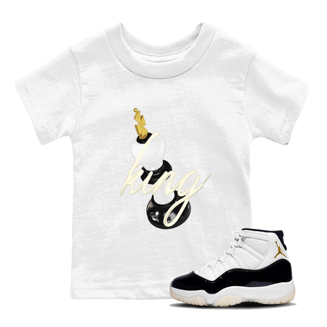 3D King snkmatch Tee Kids - Air Jordan 11 Gratitude