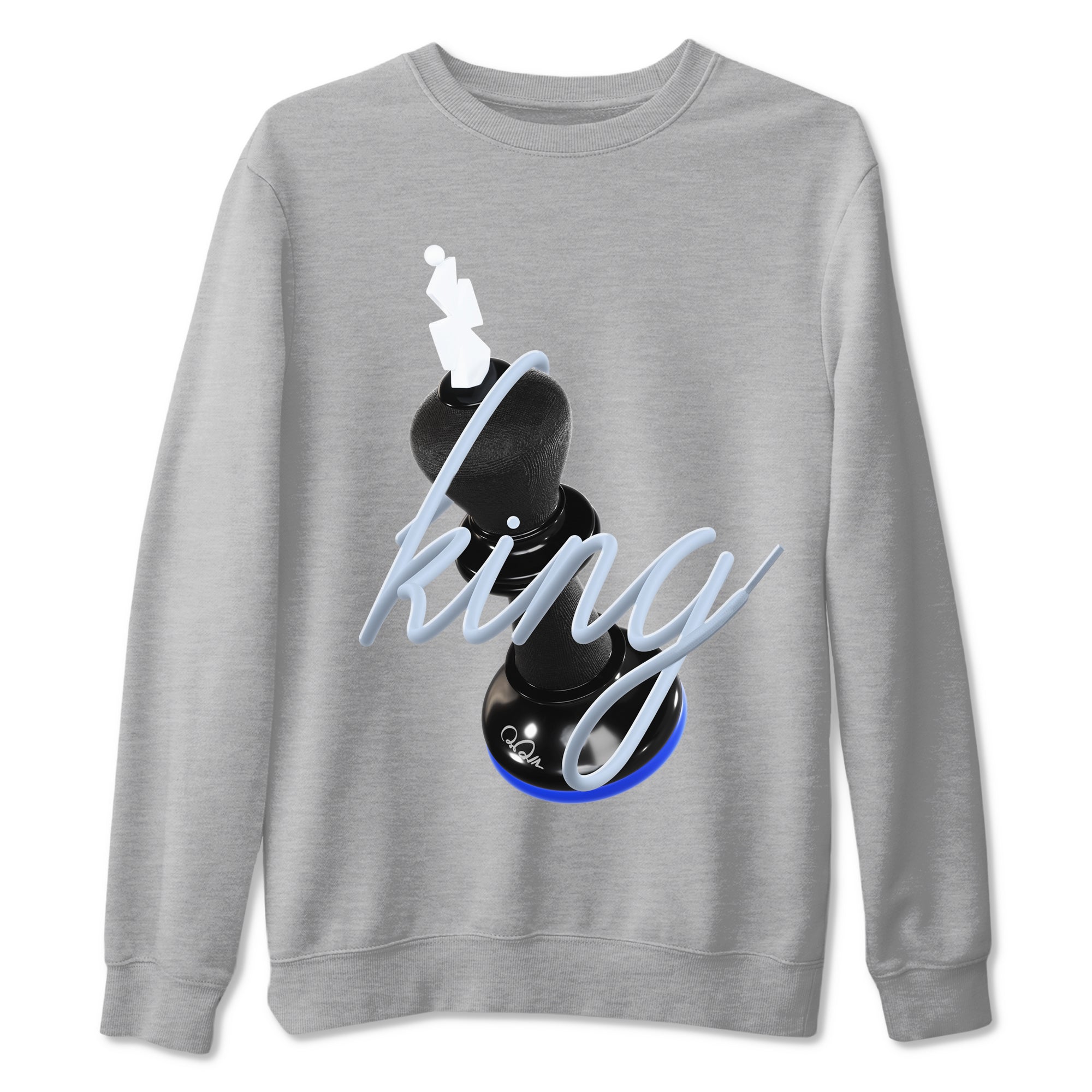 3D King snkmatch Tees - Air Jordan 11 Black and Varsity Royal