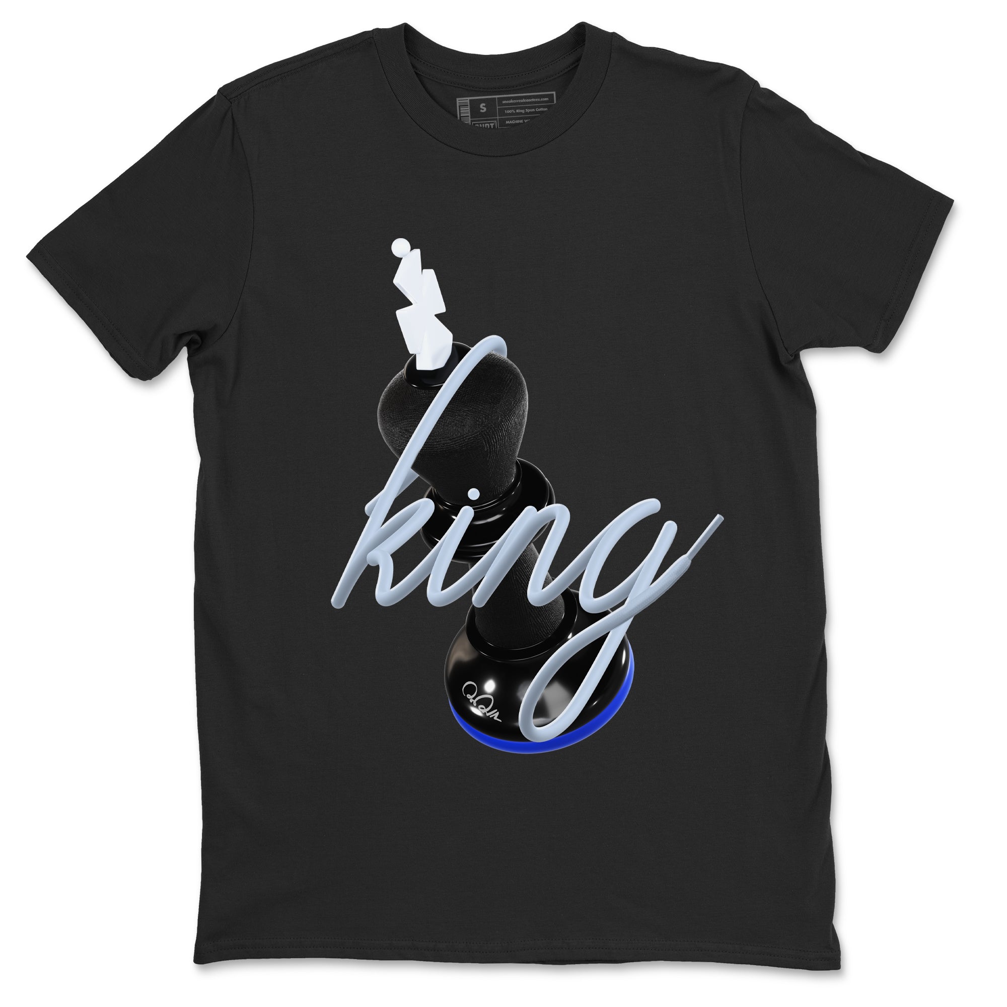 3D King snkmatch Tees - Air Jordan 11 Black and Varsity Royal