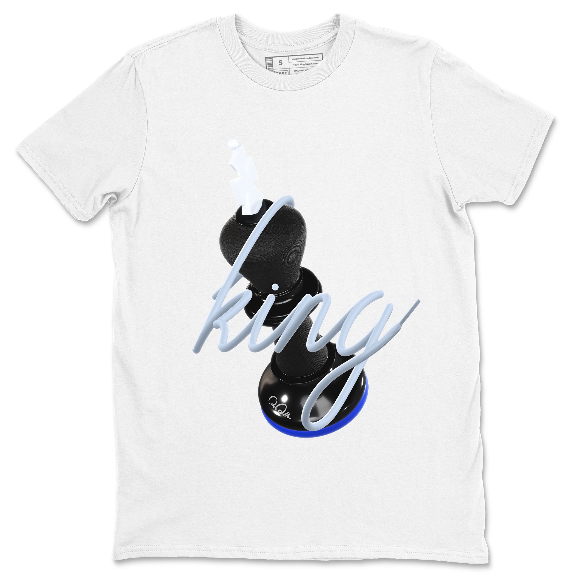3D King snkmatch Tees - Air Jordan 11 Black and Varsity Royal