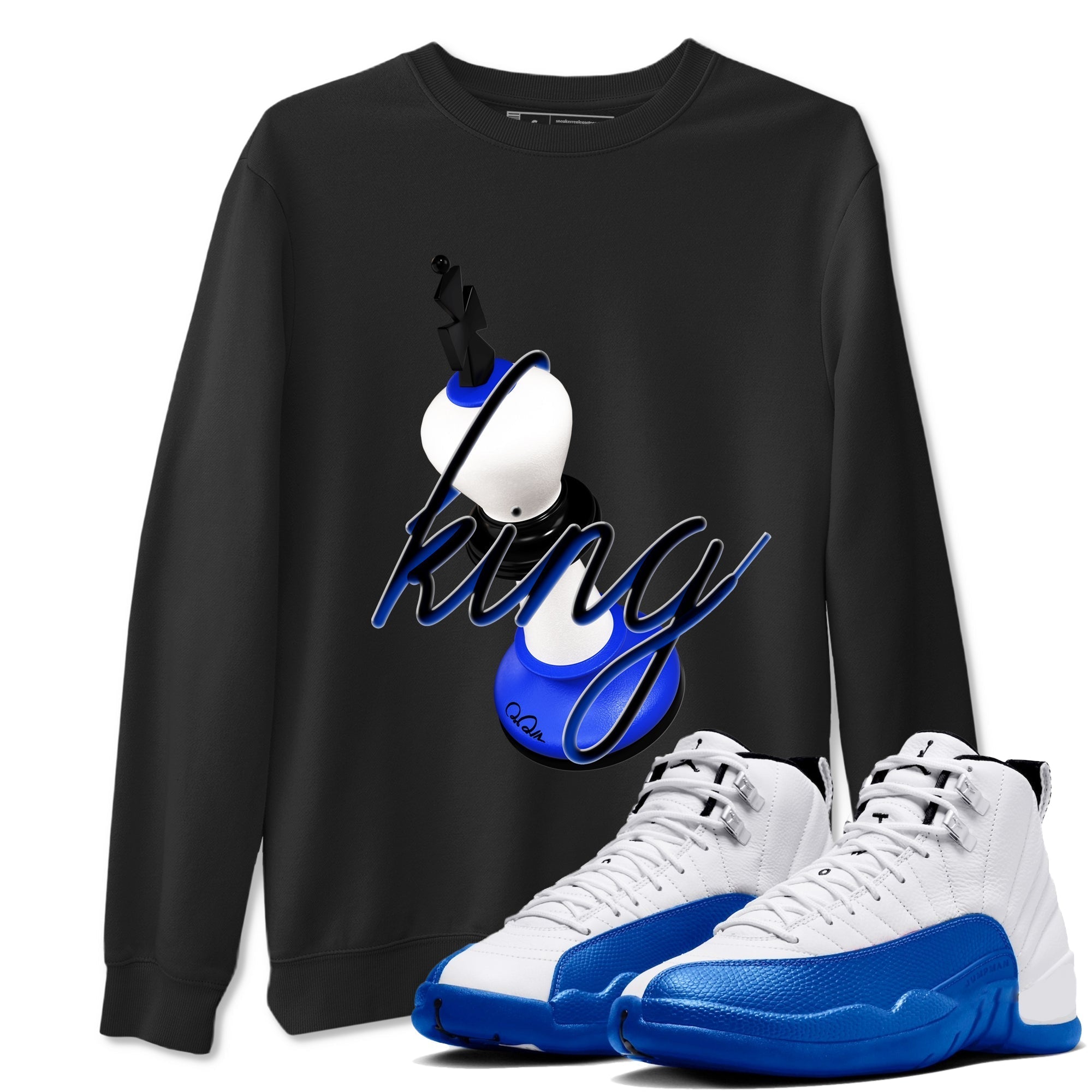 3D King snkmatch Tees - Air Jordan 12 Blueberry