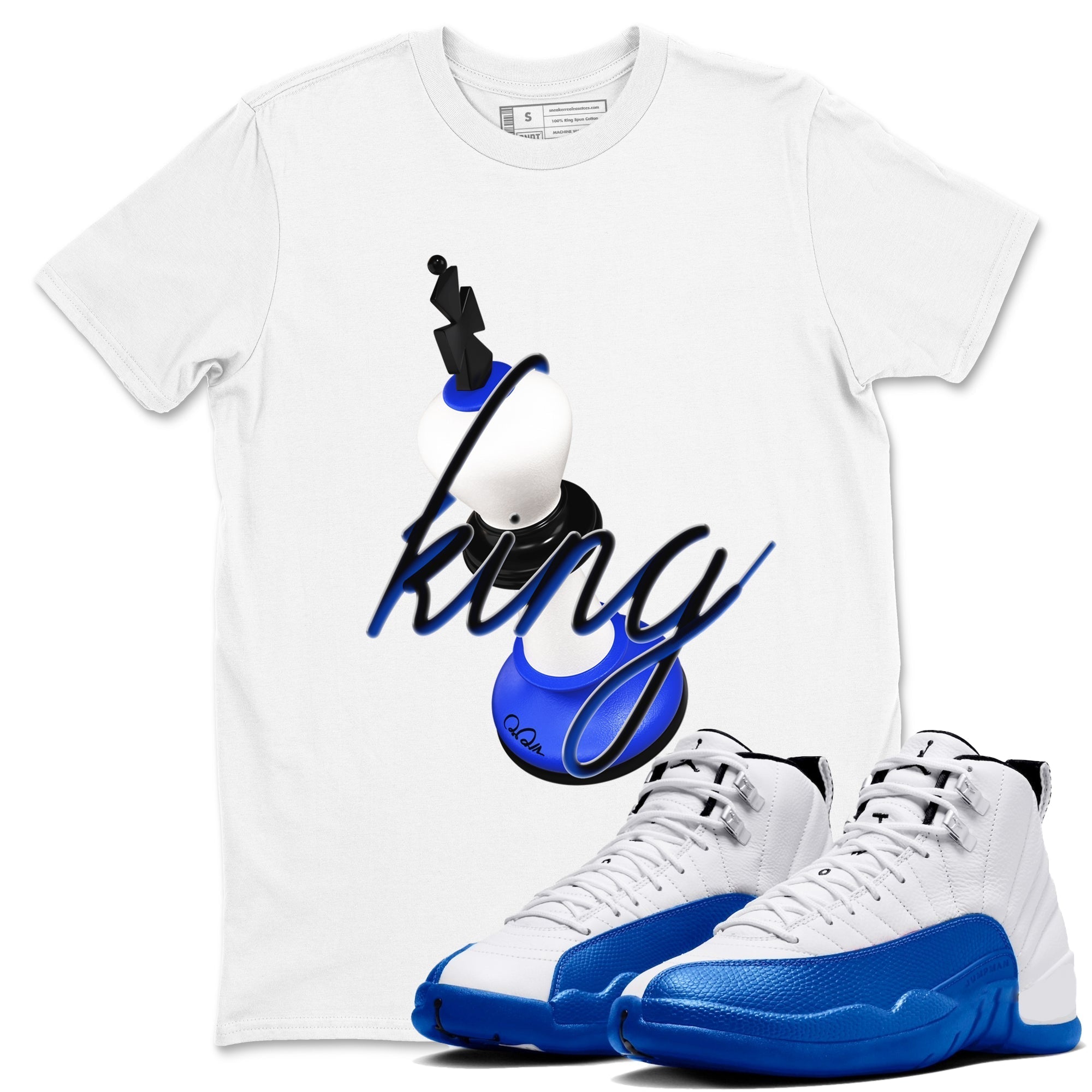 3D King snkmatch Tees - Air Jordan 12 Blueberry