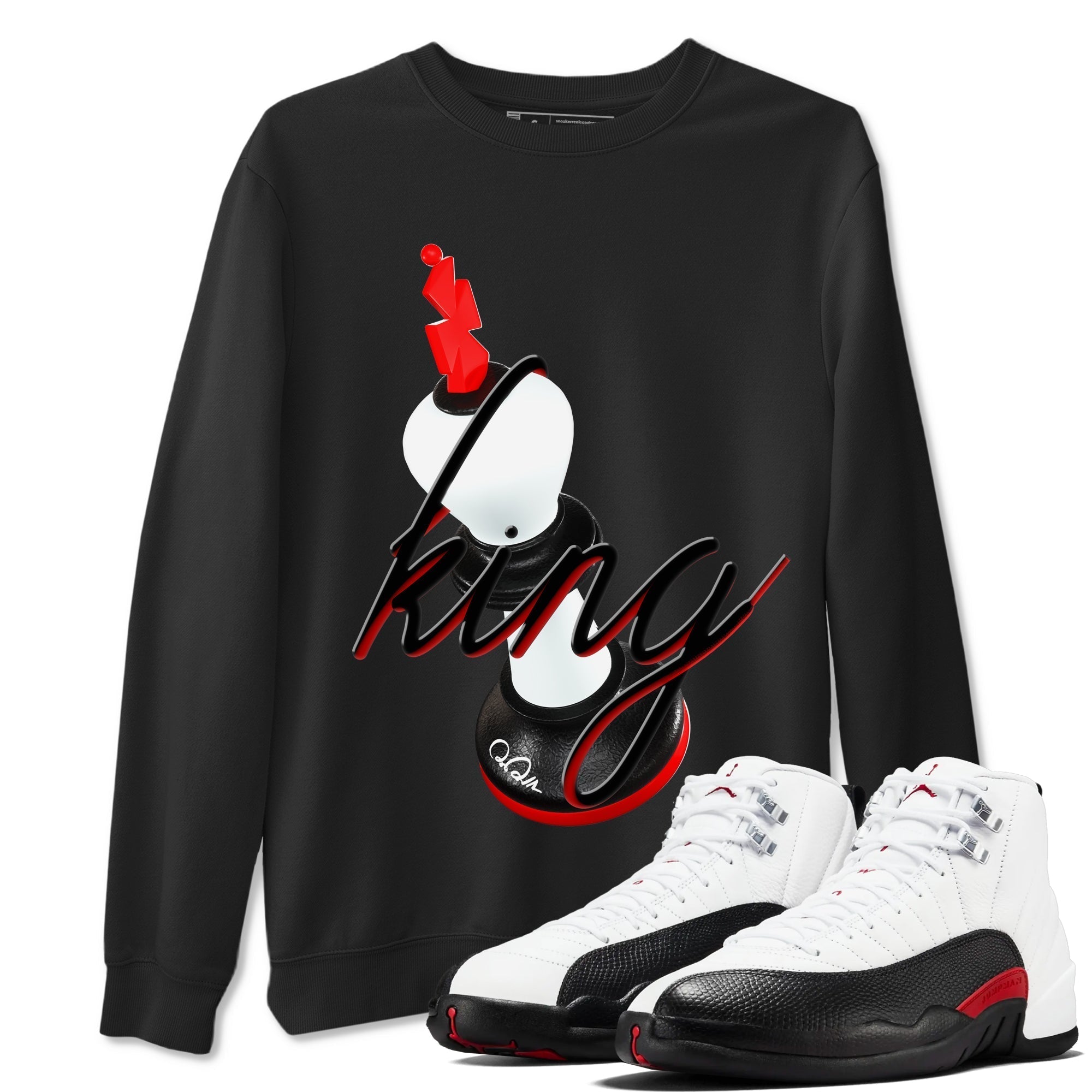 3D King snkmatch Tees - Air Jordan 12 Taxi Flip