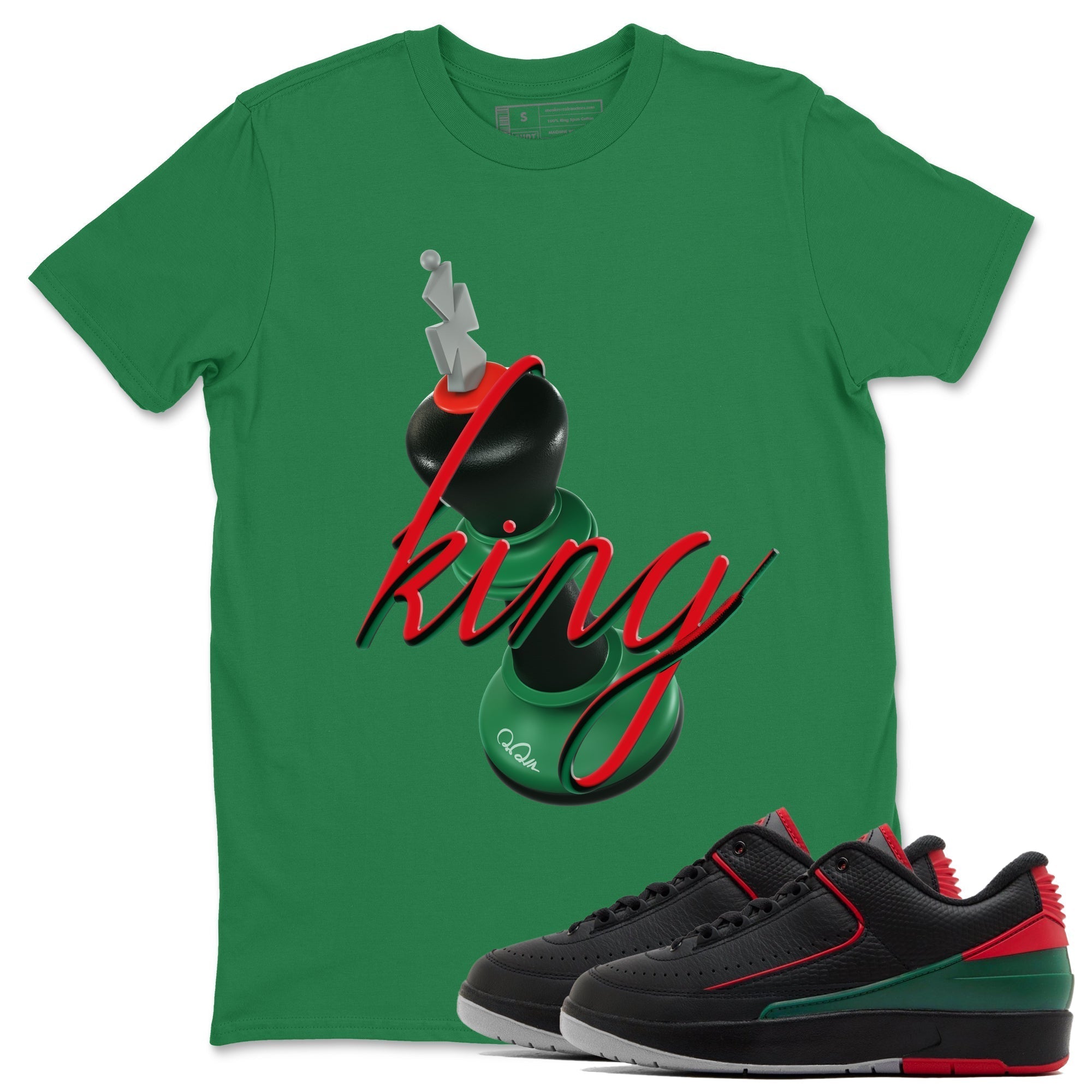 3D King snkmatch Tee - Air Jordan 2 Christmas