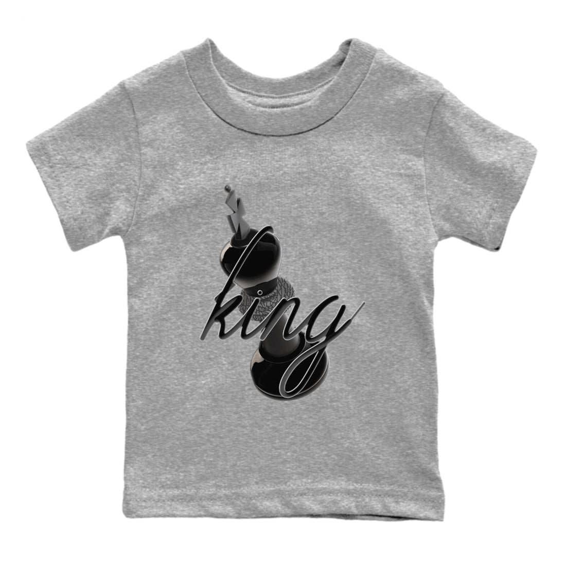 3D King snkmatch Tees Kids - Air Jordan 3 Black Cat