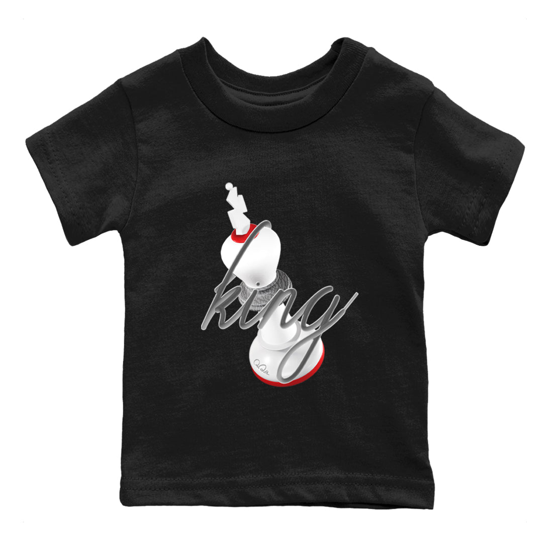 3D King snkmatch Tees Kids - Air Jordan 3 Cement Grey