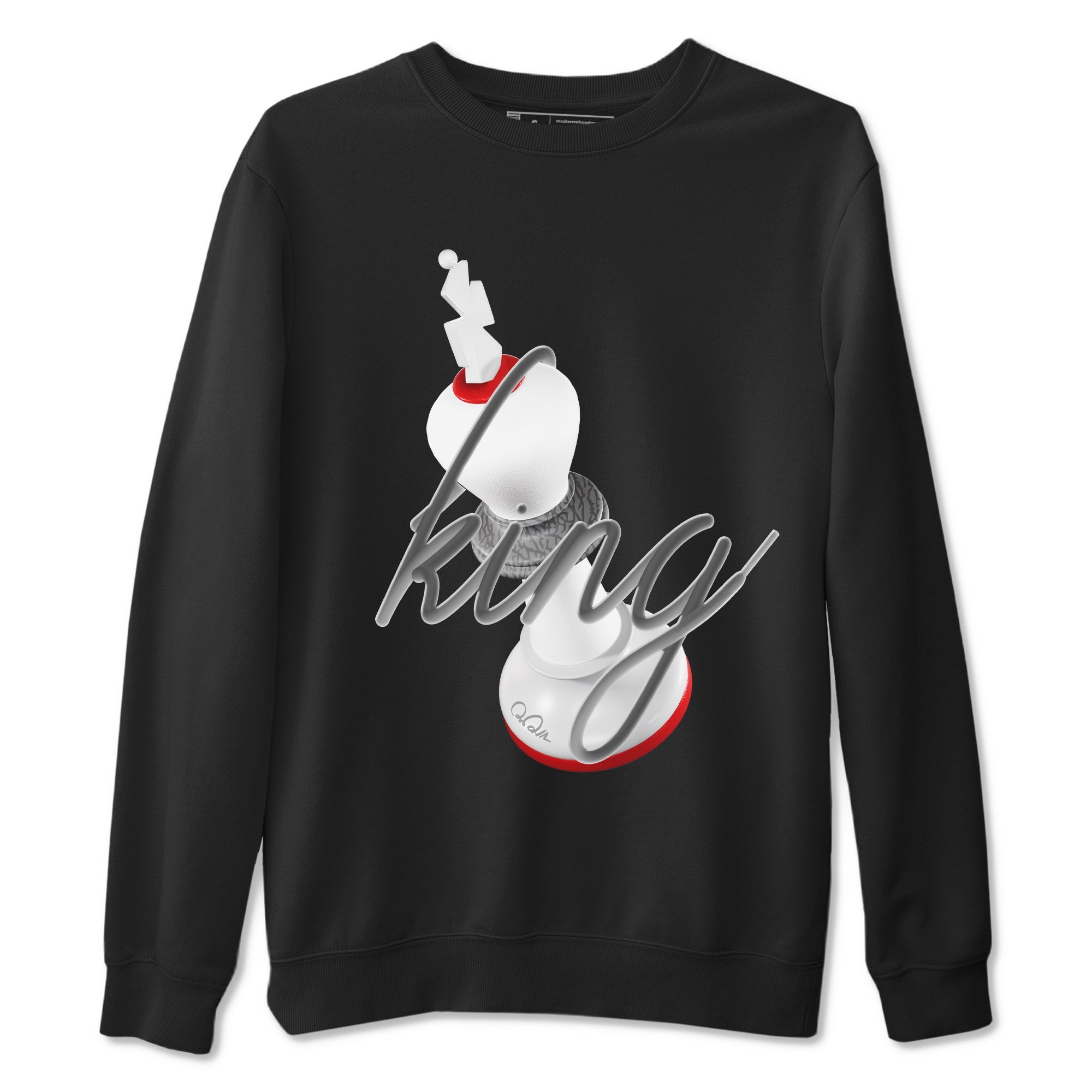 3D King snkmatch Tees - Air Jordan 3 Cement Grey