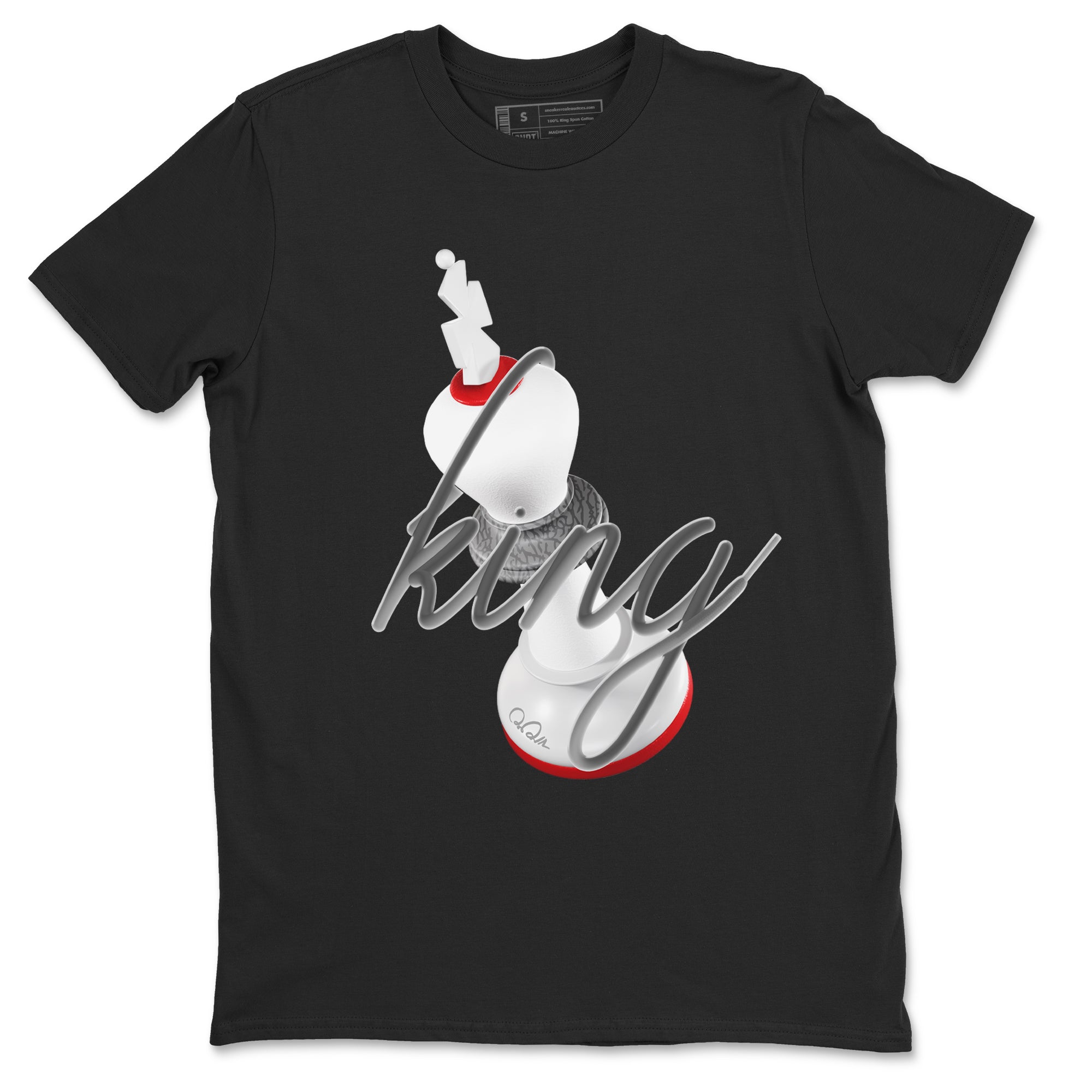 3D King snkmatch Tees - Air Jordan 3 Cement Grey