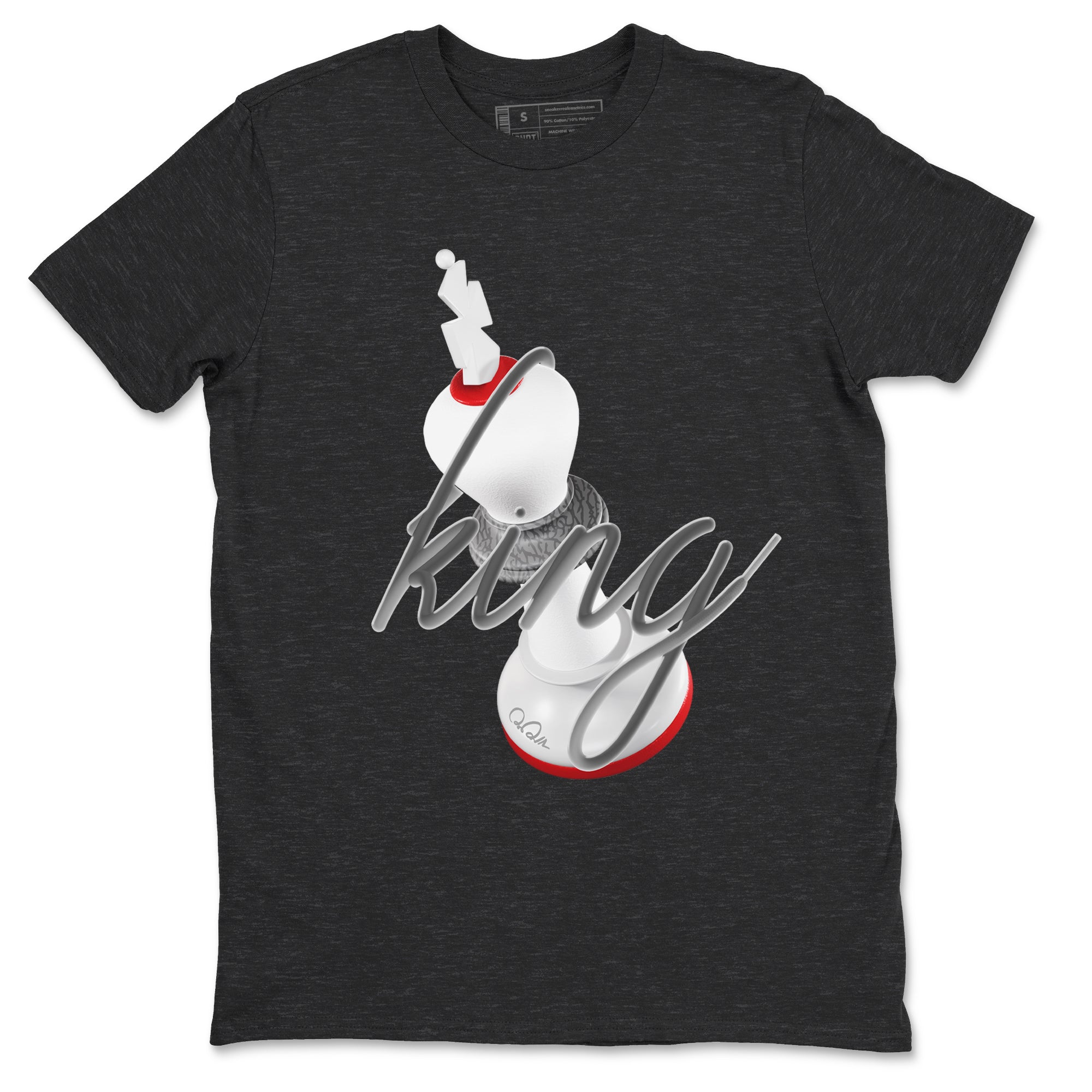 3D King snkmatch Tees - Air Jordan 3 Cement Grey