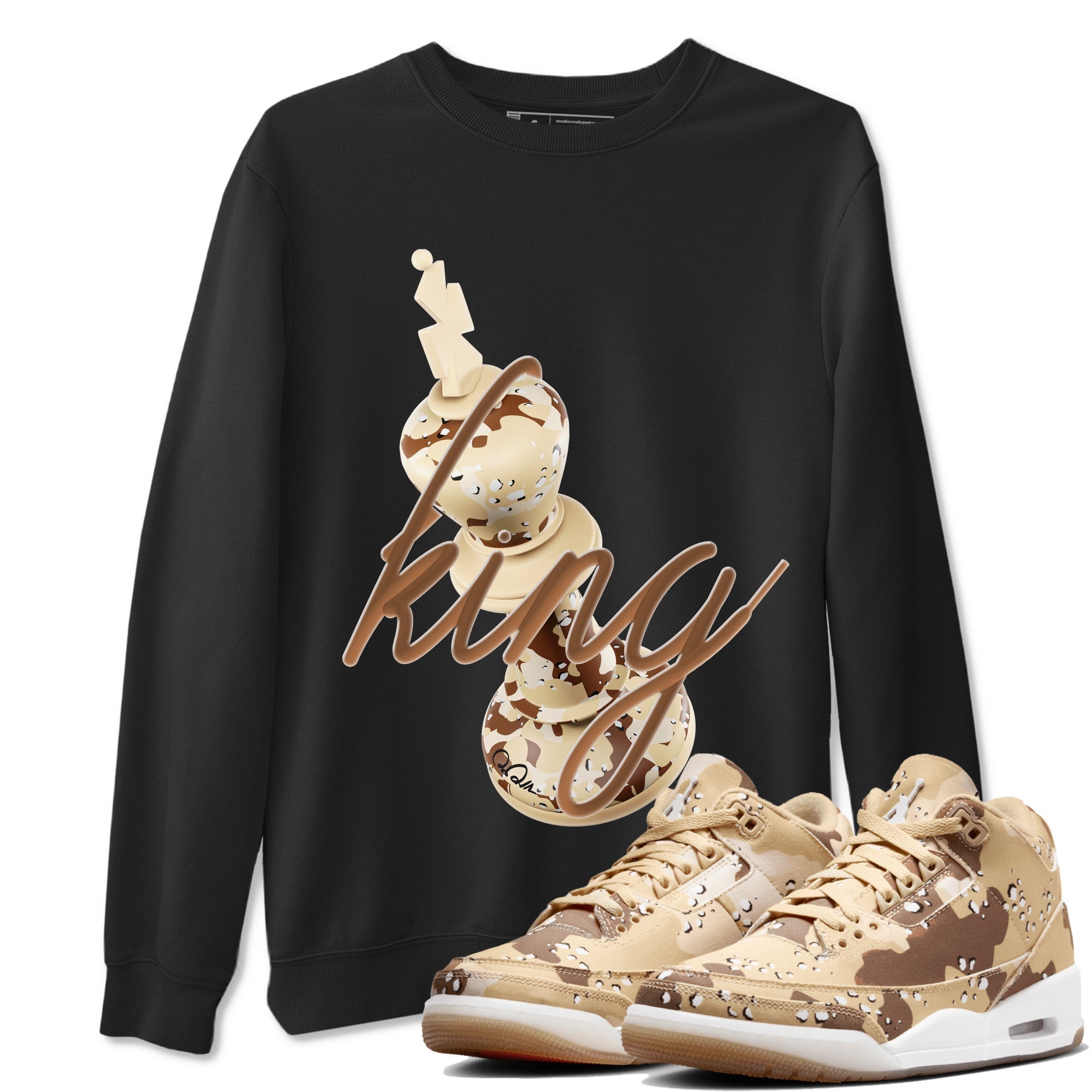 3D King snkmatch Tees - Air Jordan 3 Desert Camo