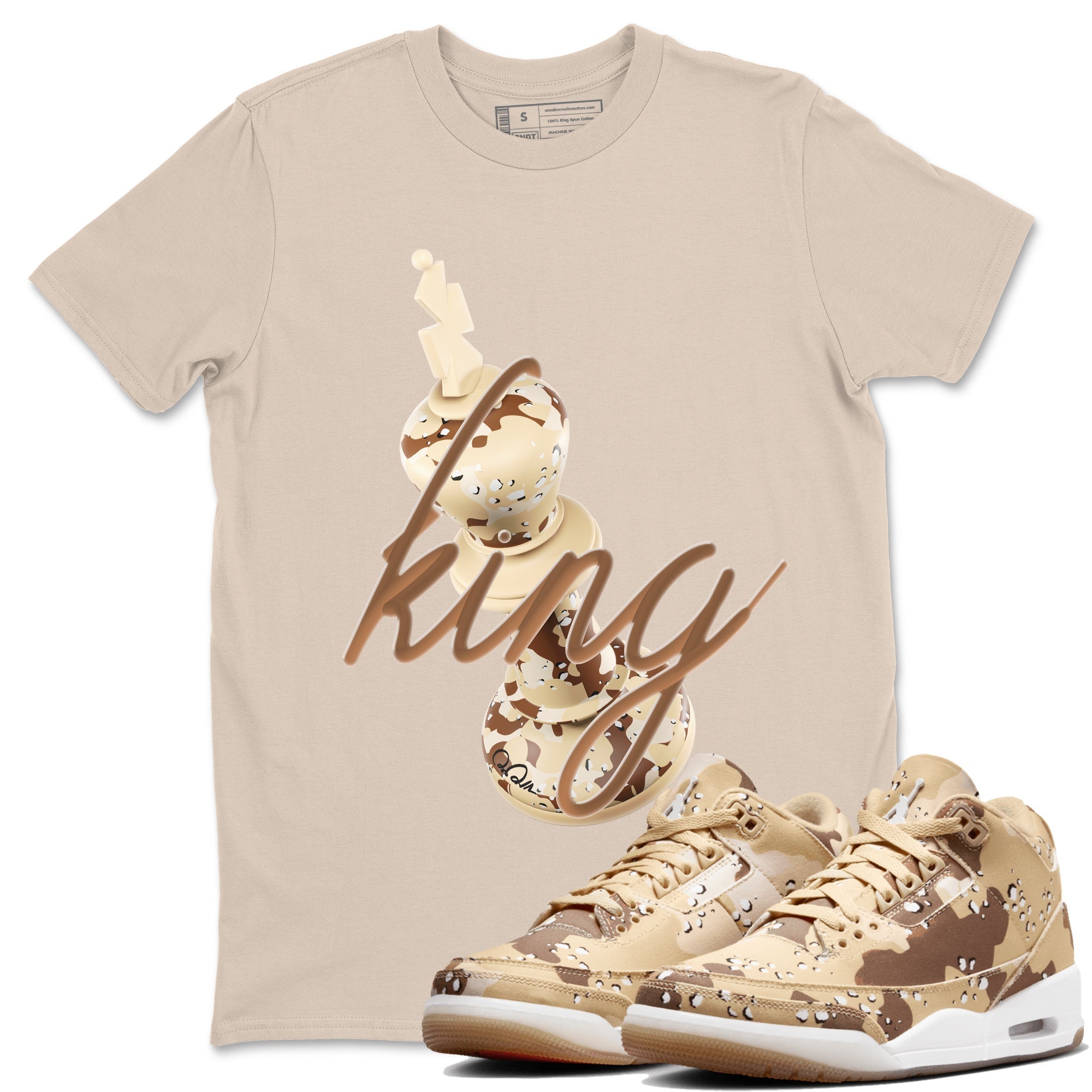 3D King snkmatch Tees - Air Jordan 3 Desert Camo