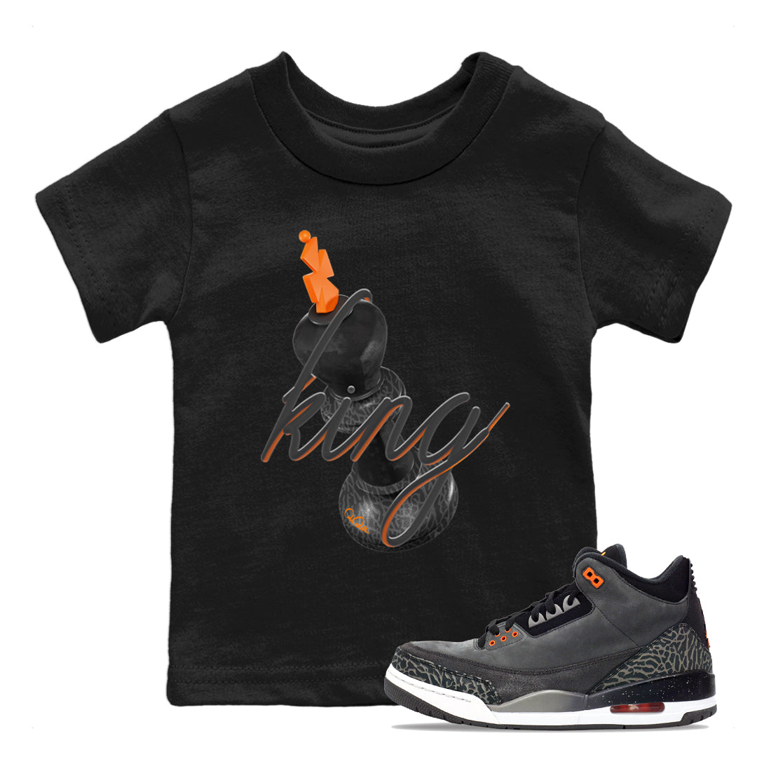 3D King snkmatch Tee Kids - Air Jordan 3 Fear