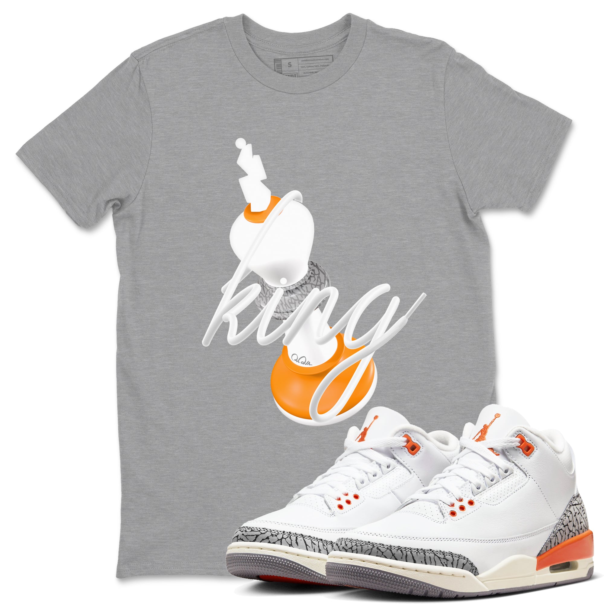 3D King snkmatch Tees - Air Jordan 3 Georgia Peach