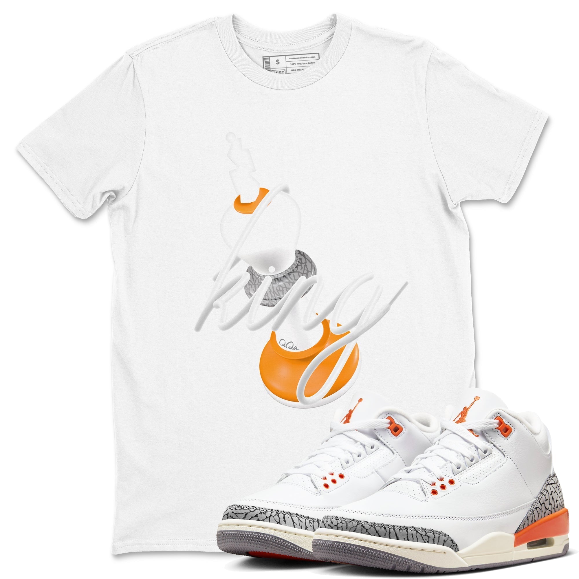 3D King snkmatch Tees - Air Jordan 3 Georgia Peach